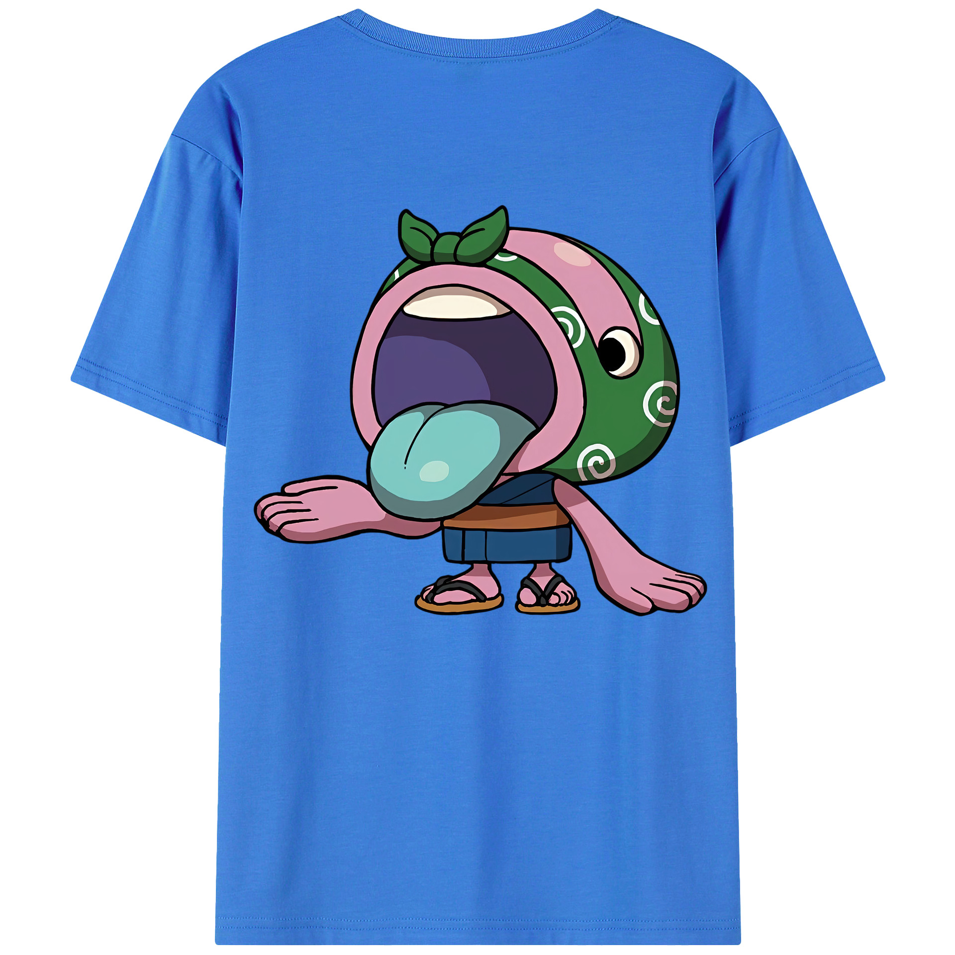 （画像用） 妖怪ウォッチ Yo-kai Watch 綿100％ メンズ半袖Tシャツ（バックプリント） 通気性