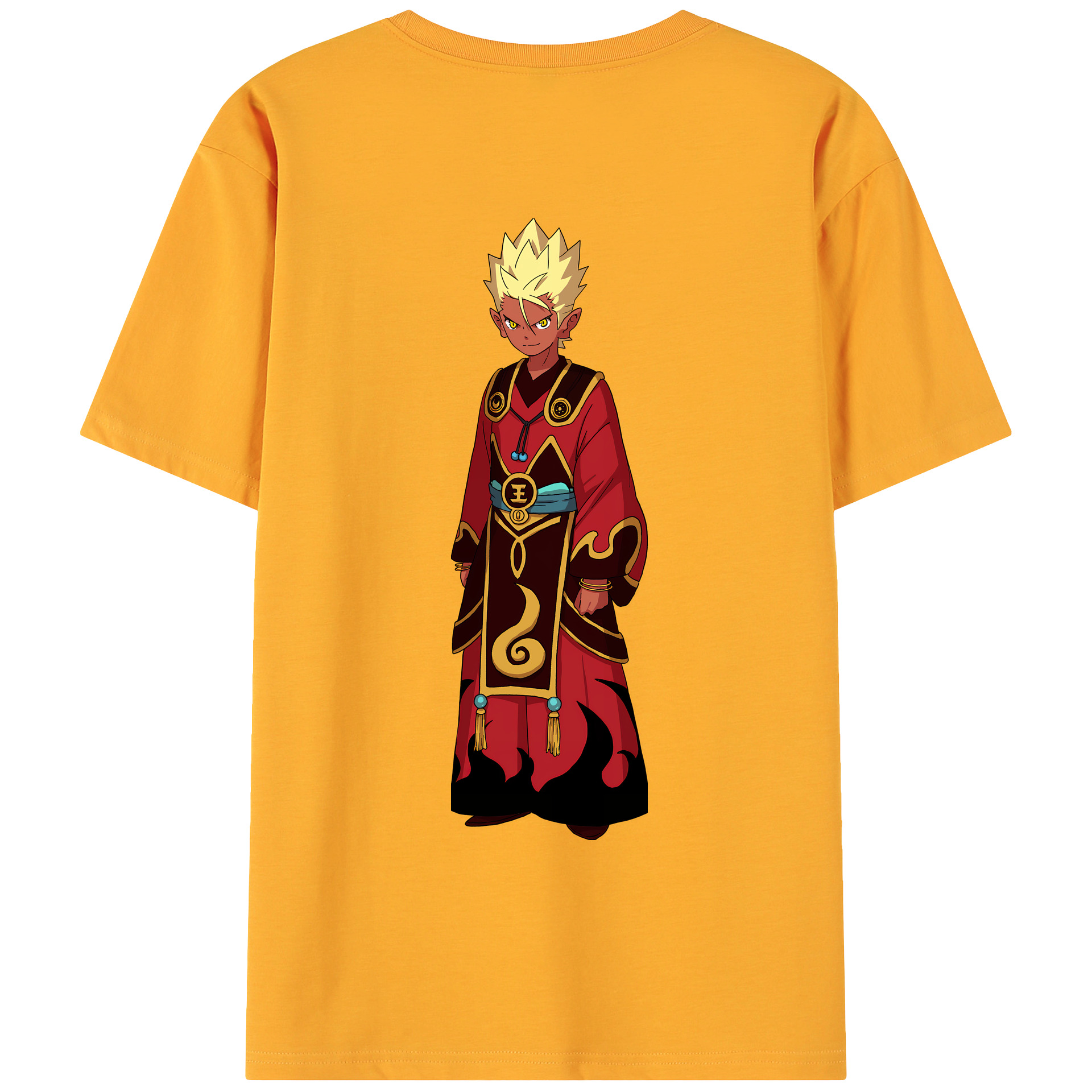 （画像用） 妖怪ウォッチ Yo-kai Watch 綿100％ メンズ半袖Tシャツ（バックプリント） 通気性