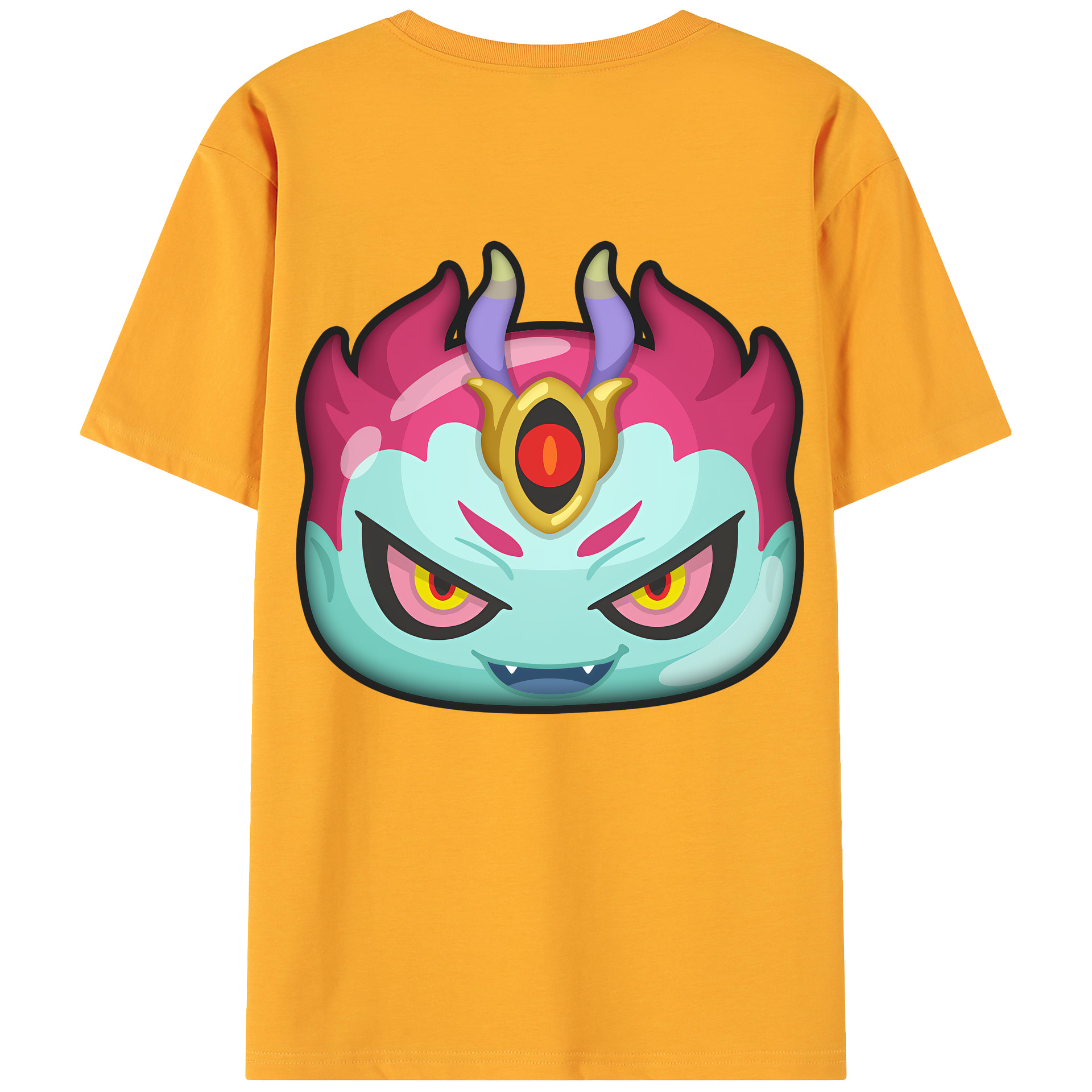 （画像用） 妖怪ウォッチ Yo-kai Watch 綿100％ メンズ半袖Tシャツ（バックプリント） 通気性