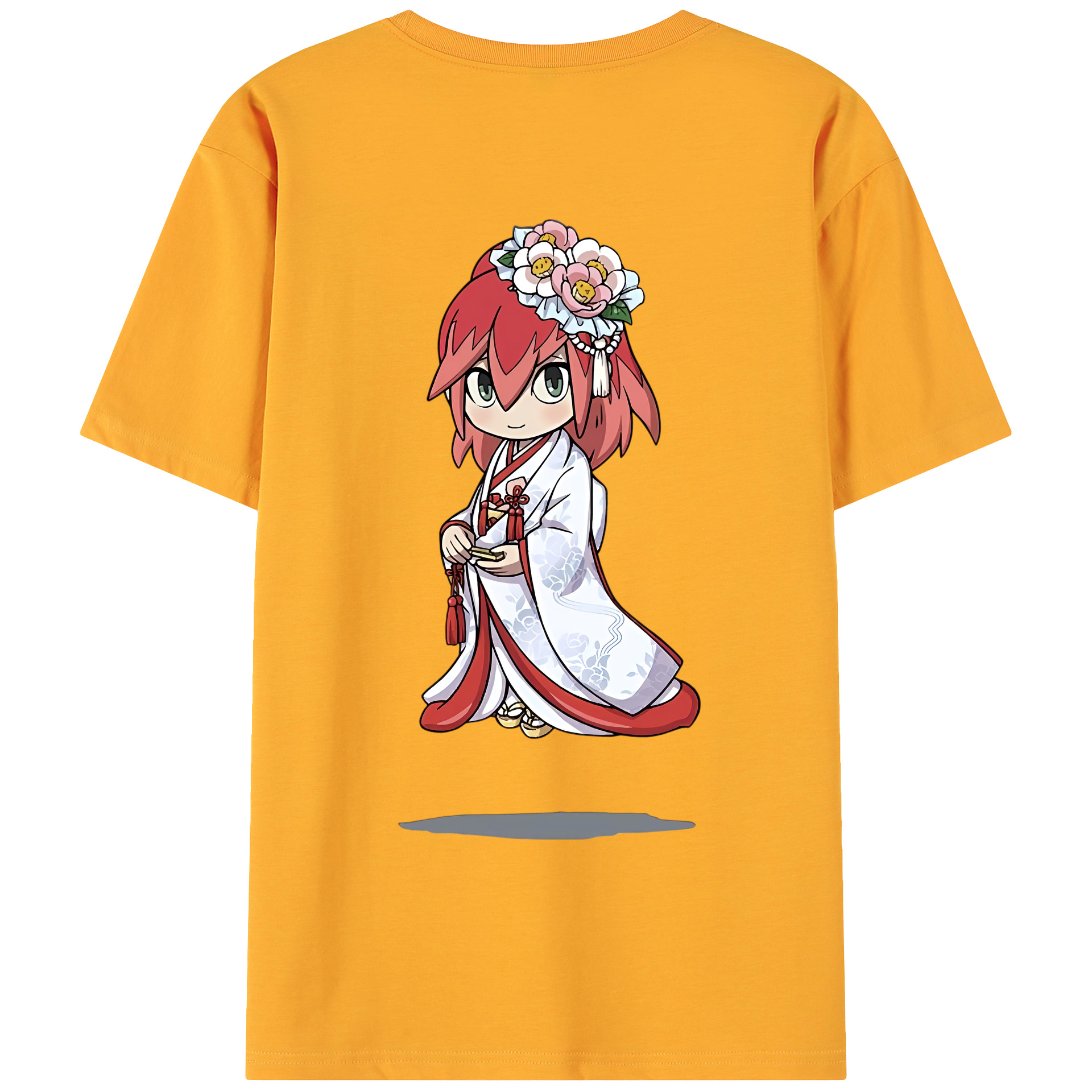 （画像用） 妖怪ウォッチ Yo-kai Watch 綿100％ メンズ半袖Tシャツ（バックプリント） 通気性