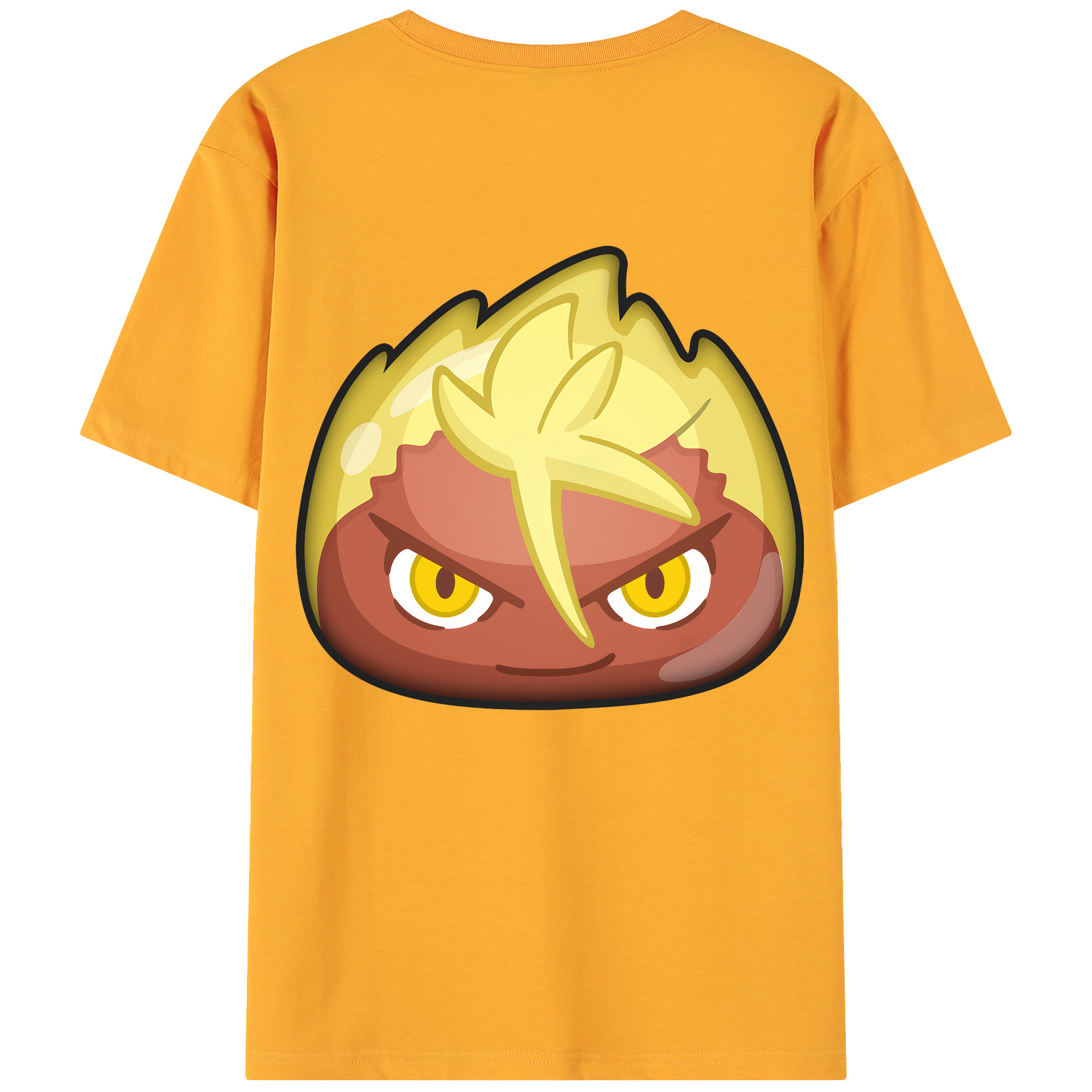 （画像用） 妖怪ウォッチ Yo-kai Watch 綿100％ メンズ半袖Tシャツ（バックプリント） 通気性