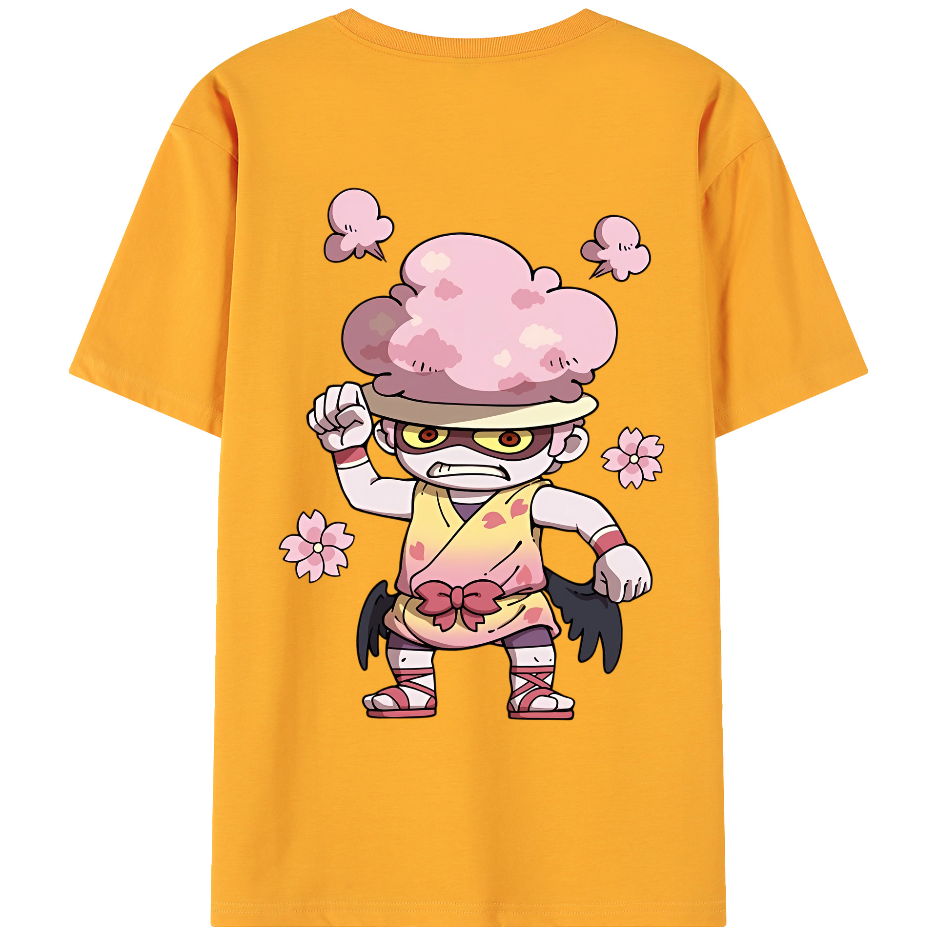 （画像用） 妖怪ウォッチ Yo-kai Watch 綿100％ メンズ半袖Tシャツ（バックプリント） 通気性