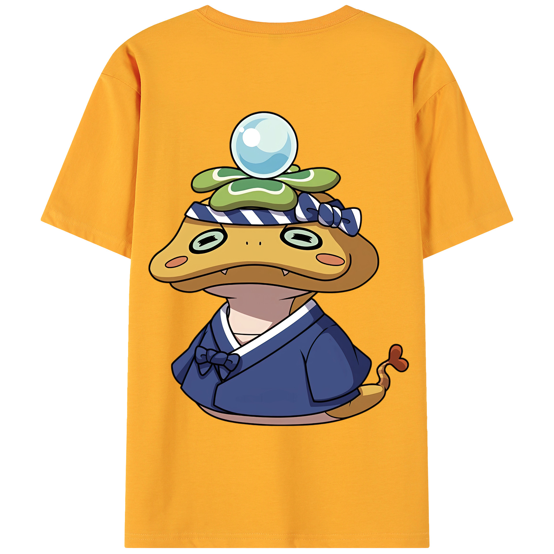 （画像用） 妖怪ウォッチ Yo-kai Watch 綿100％ メンズ半袖Tシャツ（バックプリント） 通気性