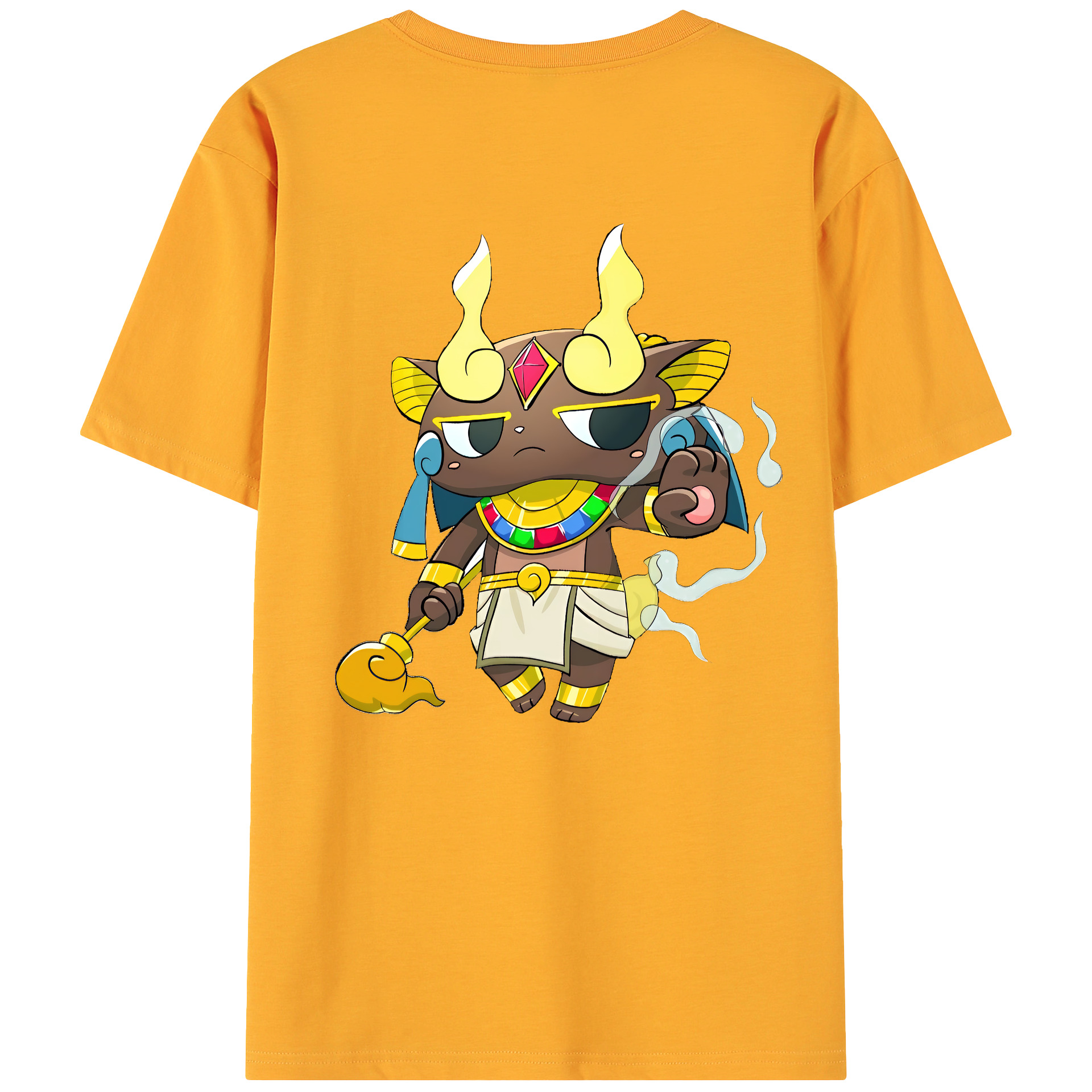 （画像用） 妖怪ウォッチ Yo-kai Watch 綿100％ メンズ半袖Tシャツ（バックプリント） 通気性