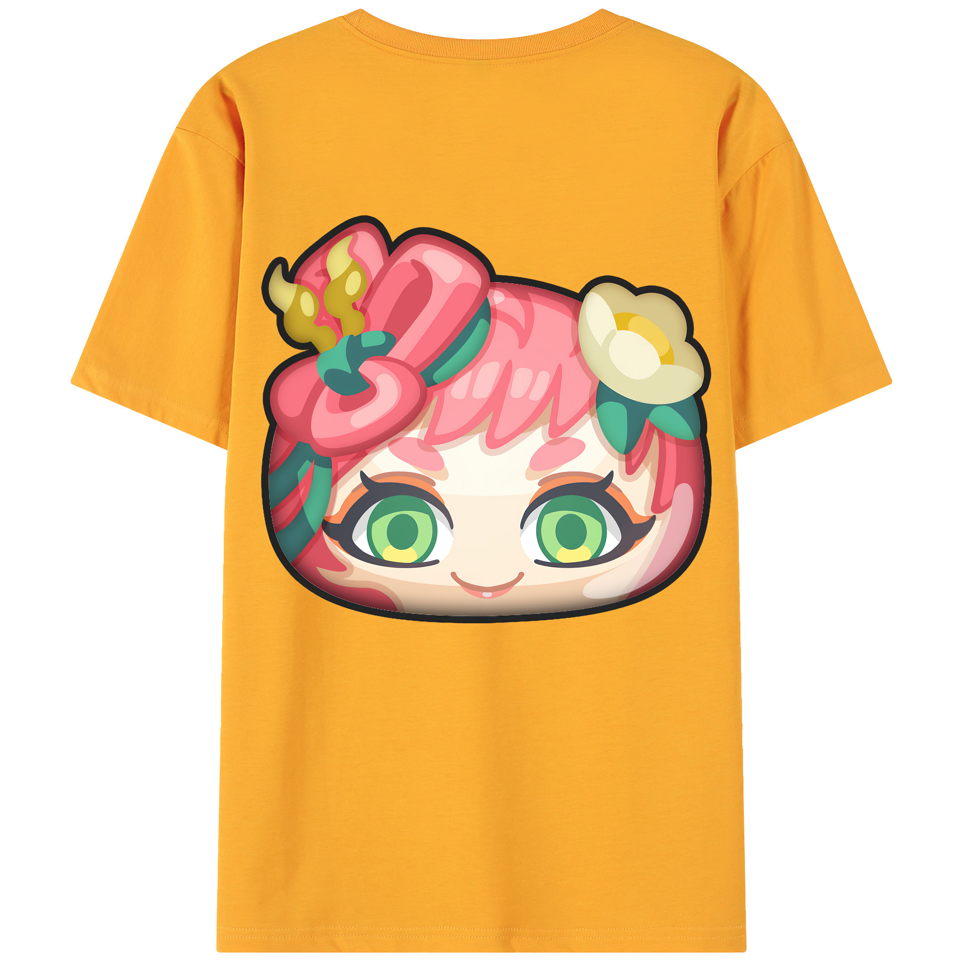 （画像用） 妖怪ウォッチ Yo-kai Watch 綿100％ メンズ半袖Tシャツ（バックプリント） 通気性