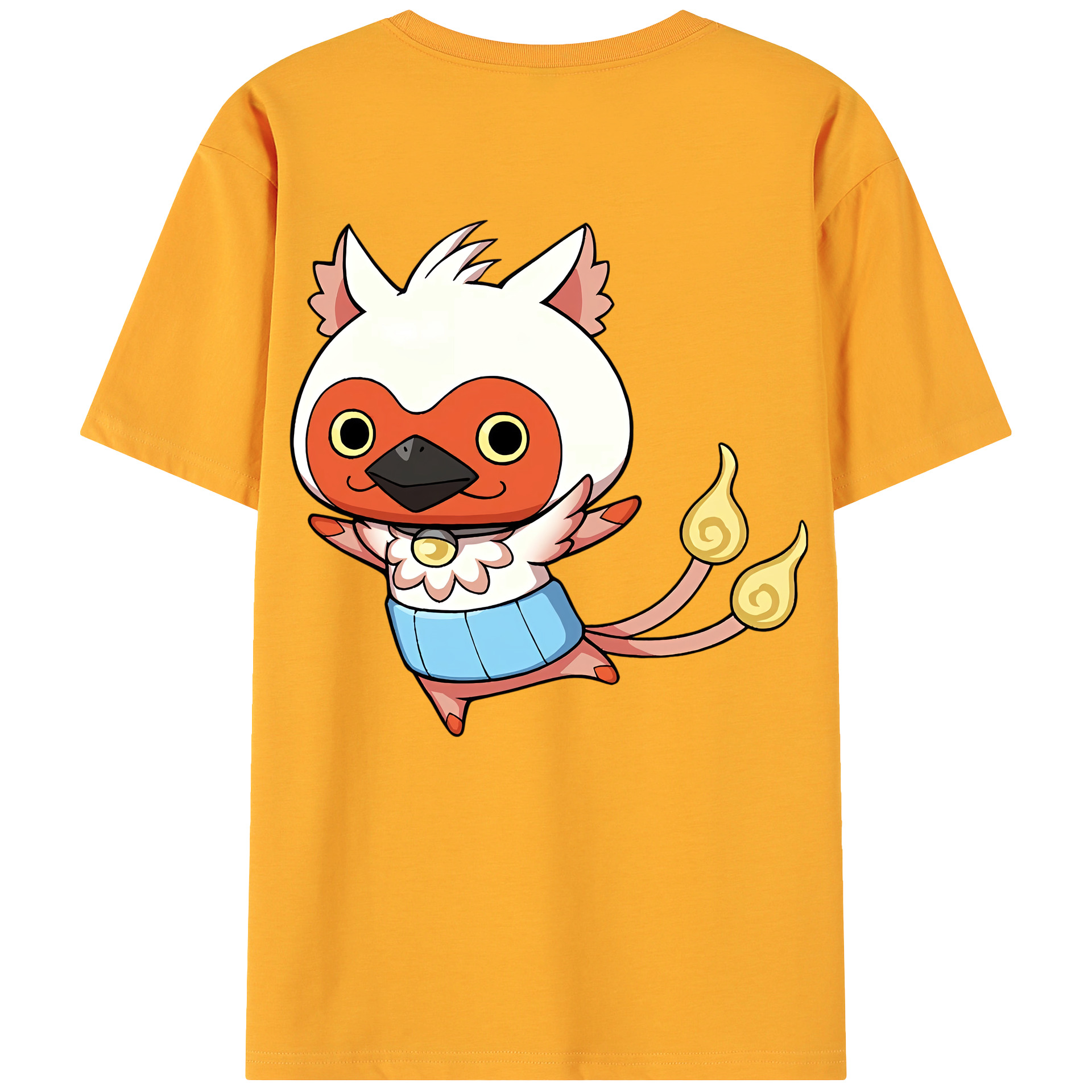 （画像用） 妖怪ウォッチ Yo-kai Watch 綿100％ メンズ半袖Tシャツ（バックプリント） 通気性