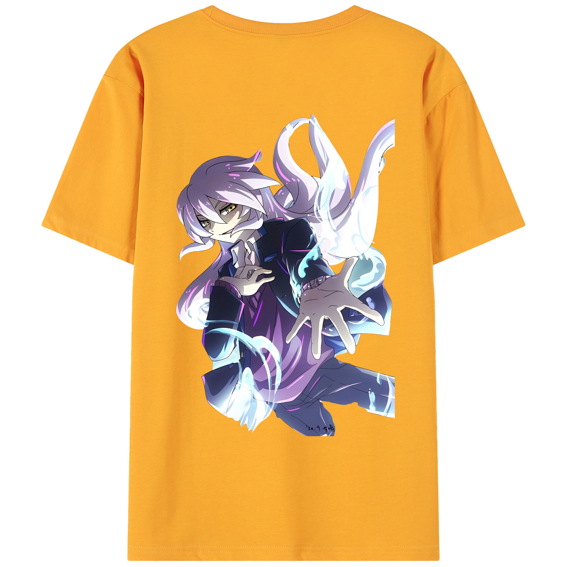 （画像用） 妖怪ウォッチ Yo-kai Watch 綿100％ メンズ半袖Tシャツ（バックプリント） 通気性