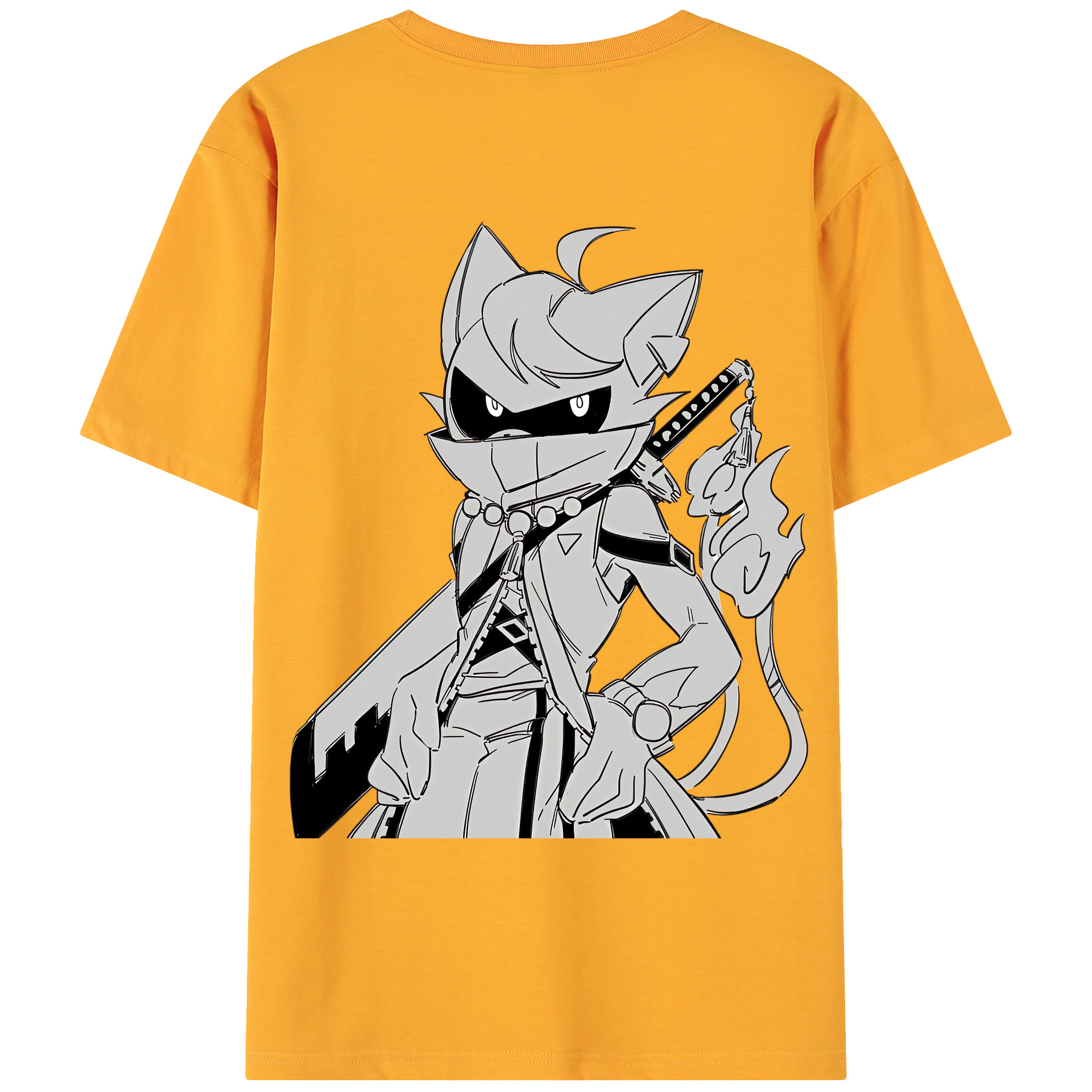 （画像用） 妖怪ウォッチ Yo-kai Watch 綿100％ メンズ半袖Tシャツ（バックプリント） 通気性