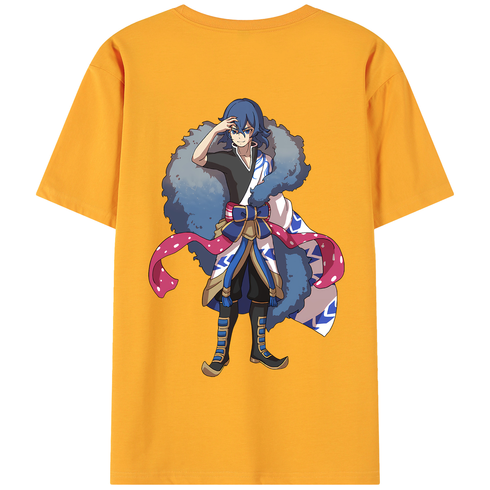 （画像用） 妖怪ウォッチ Yo-kai Watch 綿100％ メンズ半袖Tシャツ（バックプリント） 通気性