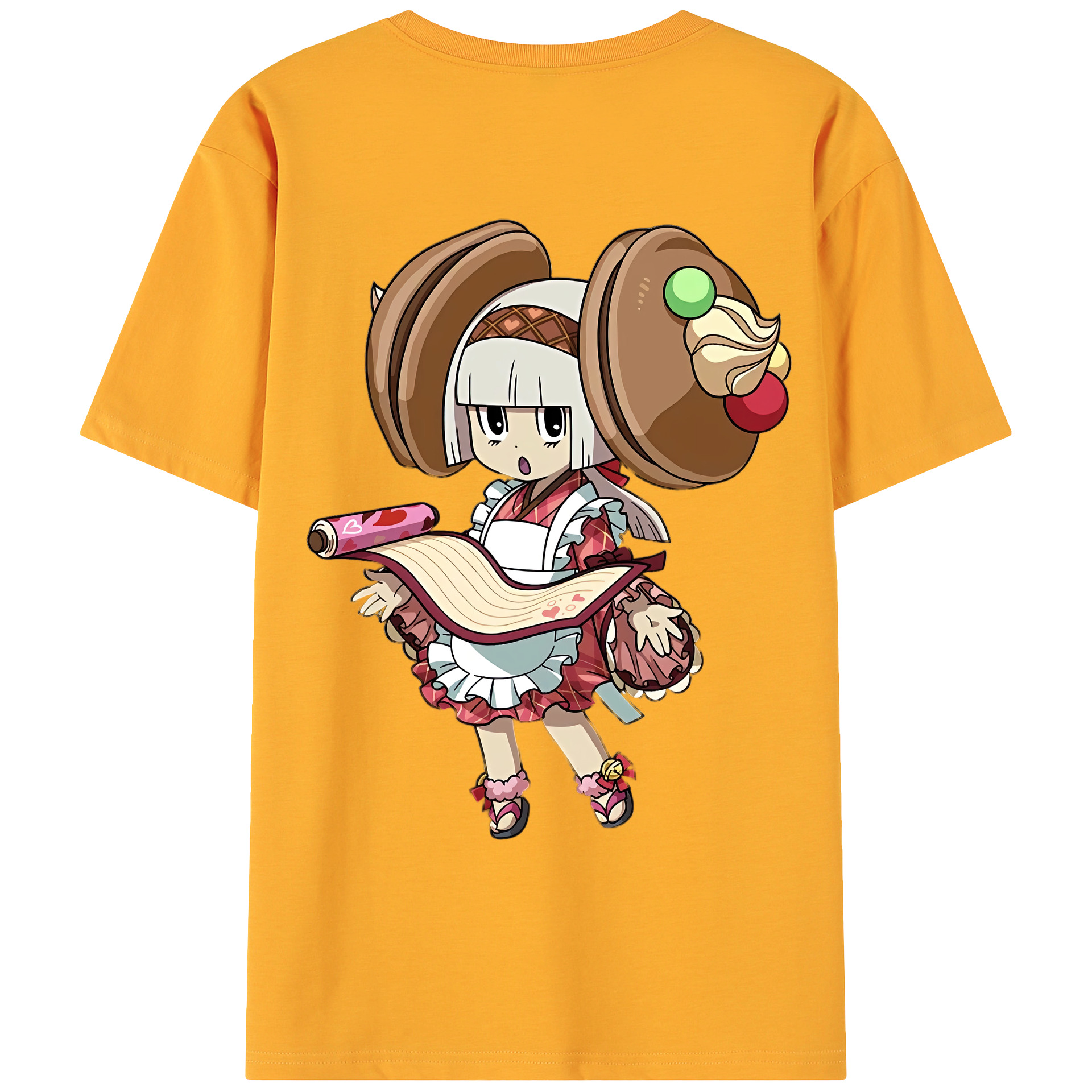 （画像用） 妖怪ウォッチ Yo-kai Watch 綿100％ メンズ半袖Tシャツ（バックプリント） 通気性