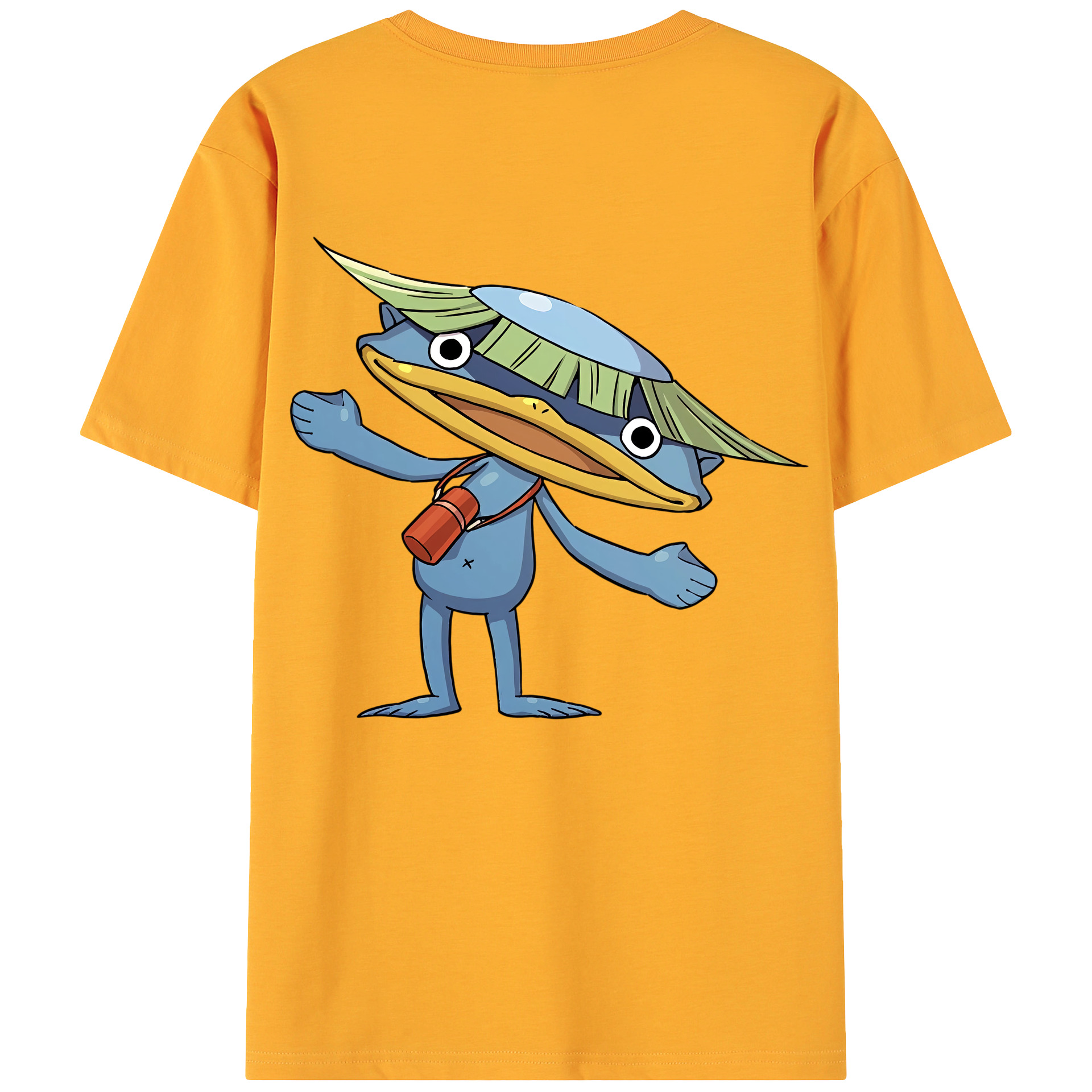 （画像用） 妖怪ウォッチ Yo-kai Watch 綿100％ メンズ半袖Tシャツ（バックプリント） 通気性