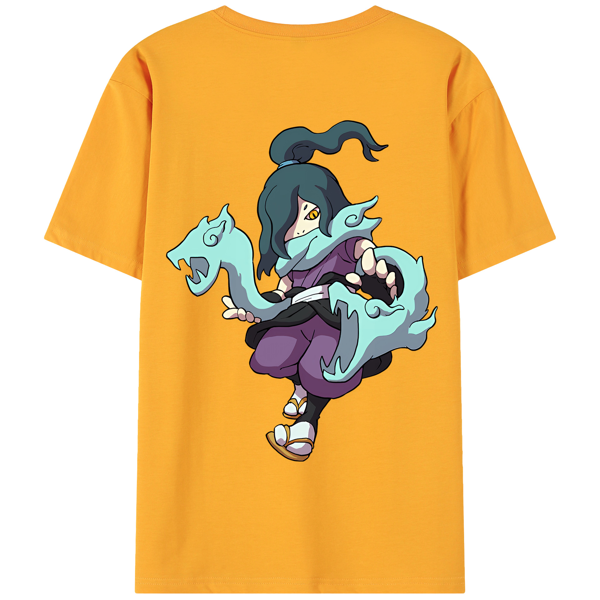 （画像用） 妖怪ウォッチ Yo-kai Watch 綿100％ メンズ半袖Tシャツ（バックプリント） 通気性