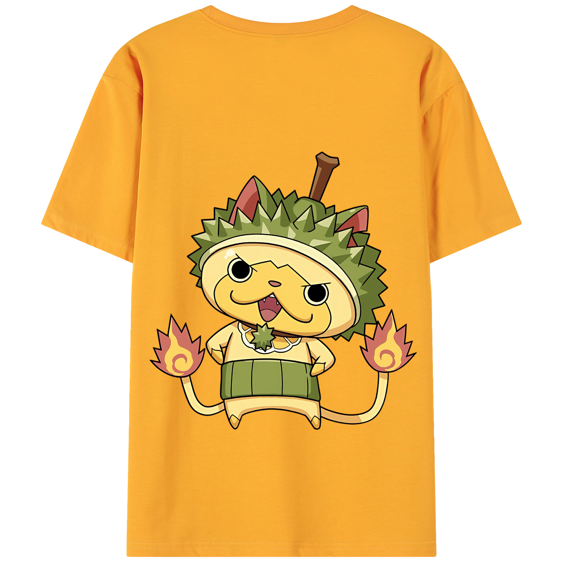 （画像用） 妖怪ウォッチ Yo-kai Watch 綿100％ メンズ半袖Tシャツ（バックプリント） 通気性
