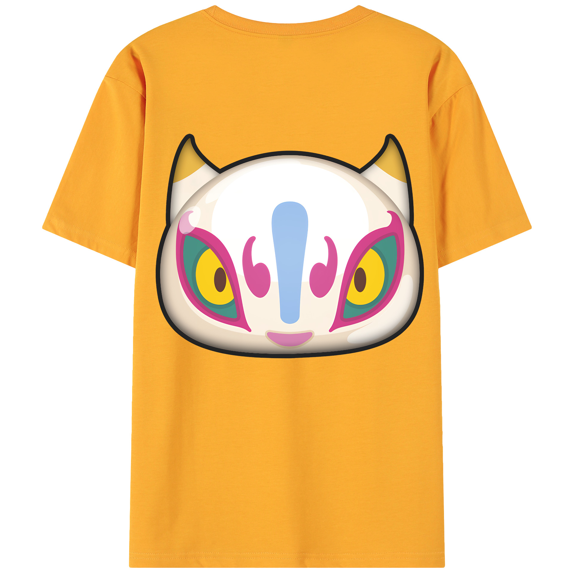 （画像用） 妖怪ウォッチ Yo-kai Watch 綿100％ メンズ半袖Tシャツ（バックプリント） 通気性