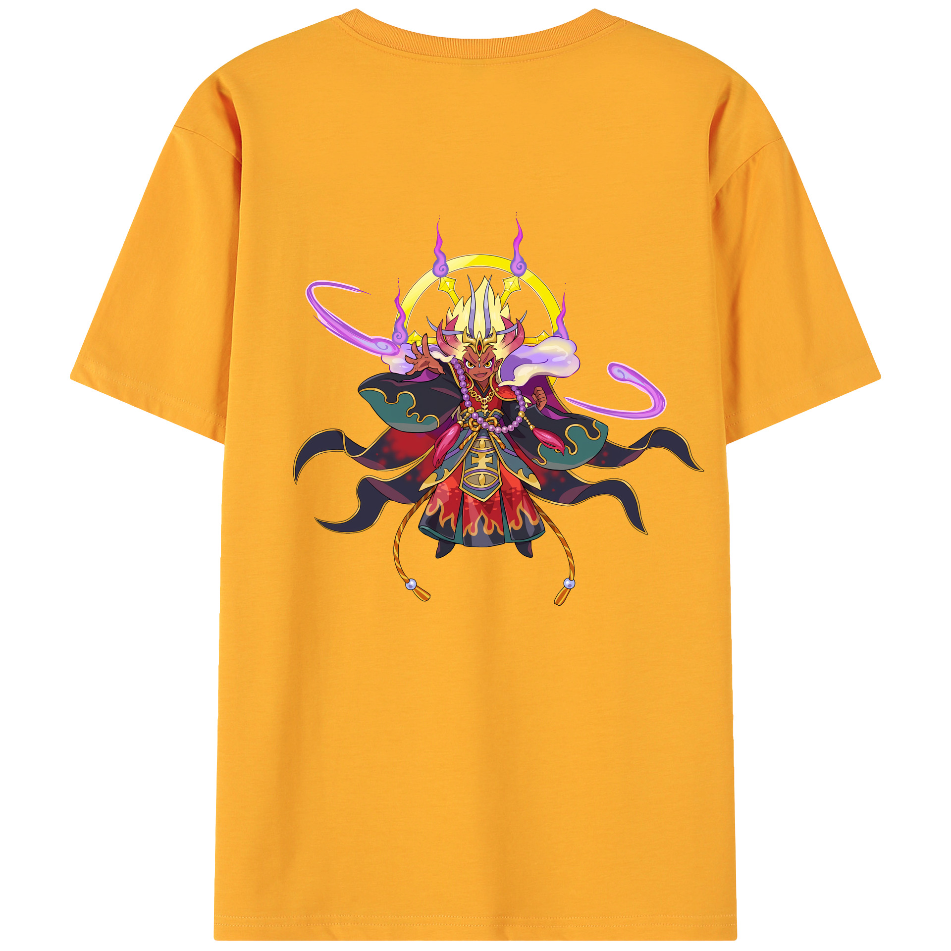 （画像用） 妖怪ウォッチ Yo-kai Watch 綿100％ メンズ半袖Tシャツ（バックプリント） 通気性