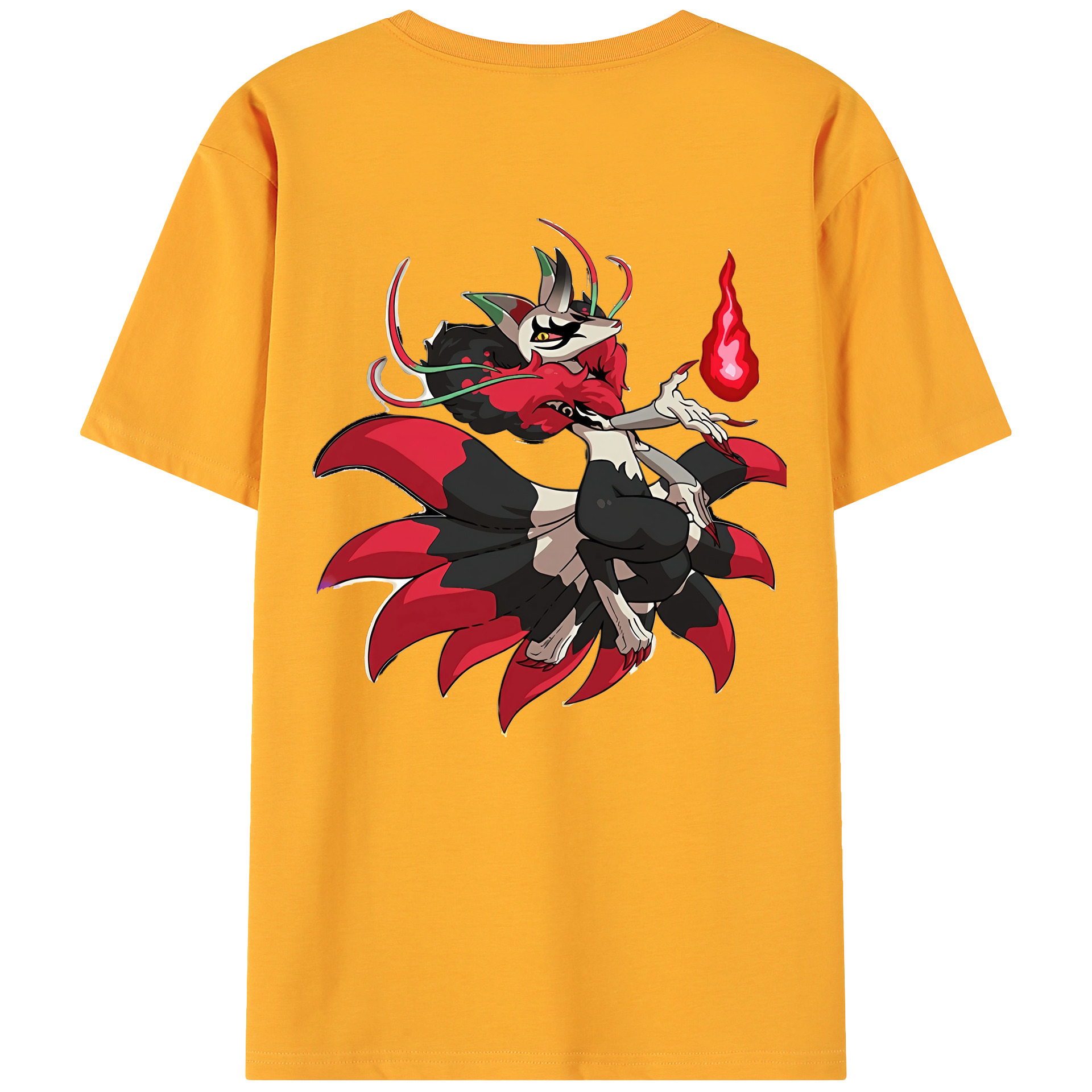 （画像用） 妖怪ウォッチ Yo-kai Watch 綿100％ メンズ半袖Tシャツ（バックプリント） 通気性