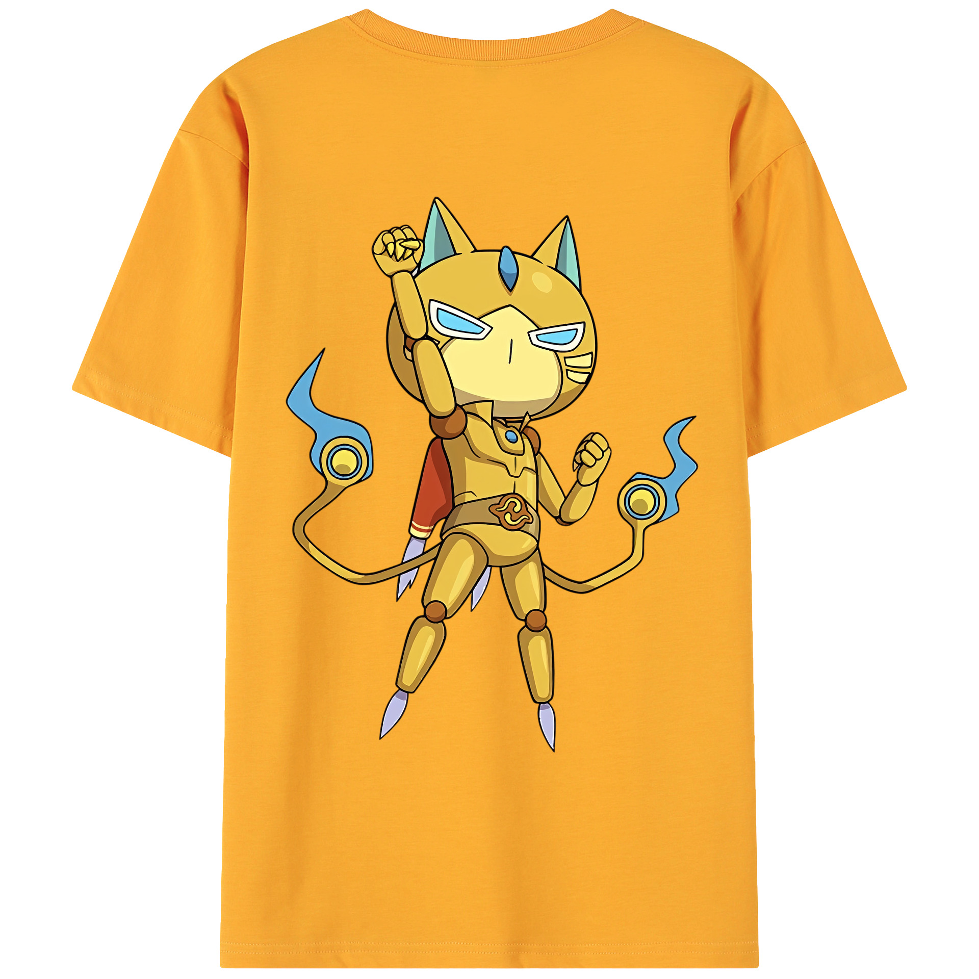 （画像用） 妖怪ウォッチ Yo-kai Watch 綿100％ メンズ半袖Tシャツ（バックプリント） 通気性