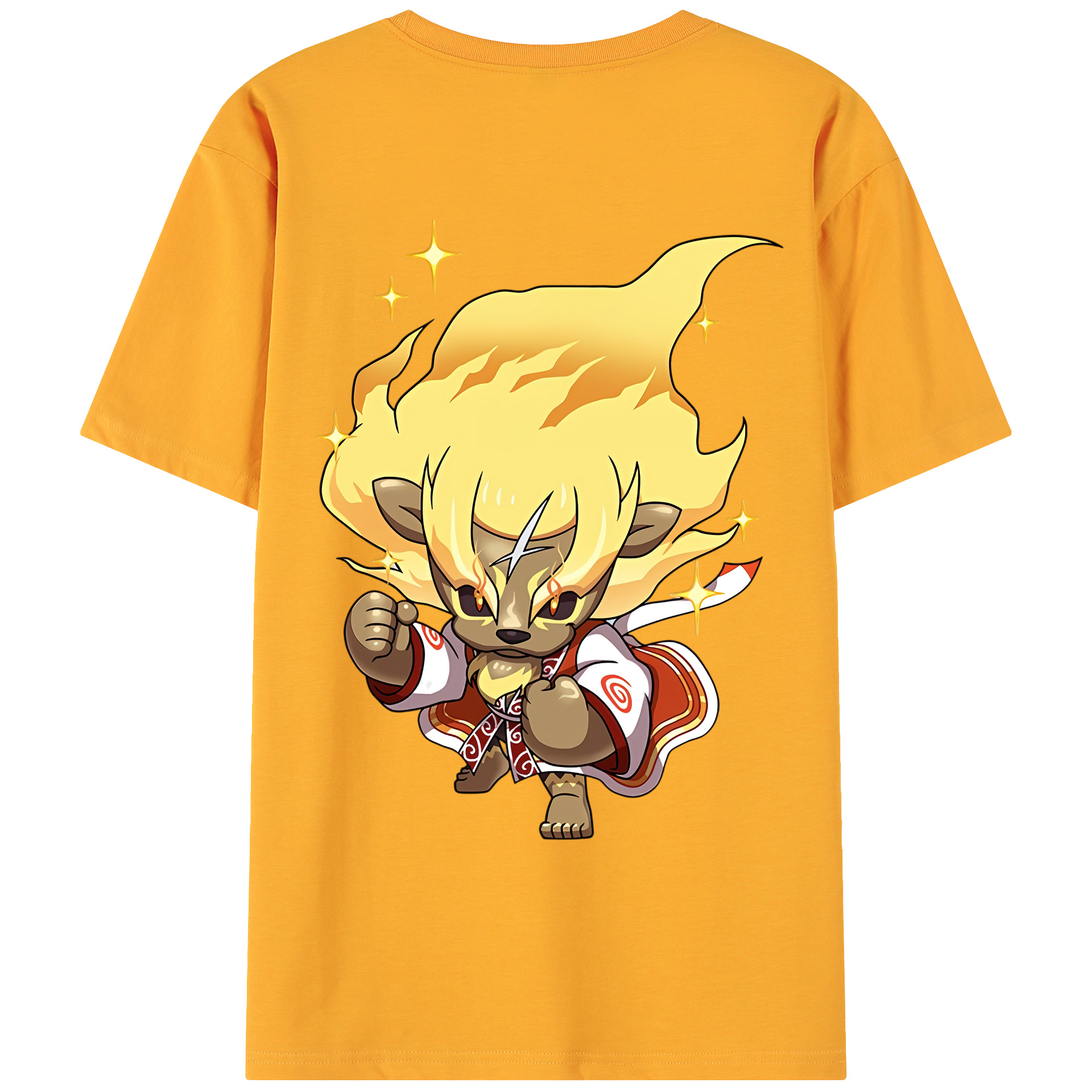 （画像用） 妖怪ウォッチ Yo-kai Watch 綿100％ メンズ半袖Tシャツ（バックプリント） 通気性
