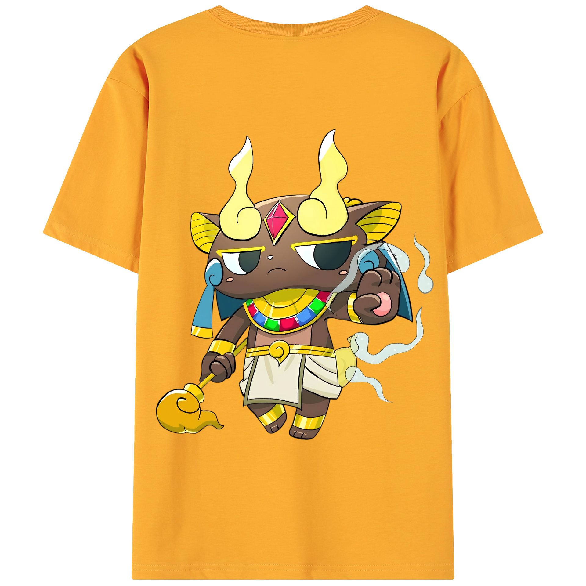 （画像用） 妖怪ウォッチ Yo-kai Watch 綿100％ メンズ半袖Tシャツ（バックプリント） 通気性