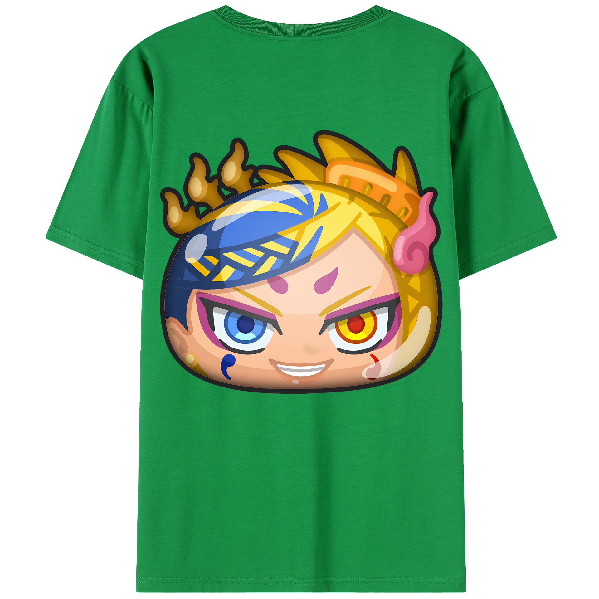 （画像用） 妖怪ウォッチ Yo-kai Watch 綿100％ メンズ半袖Tシャツ（バックプリント） 通気性