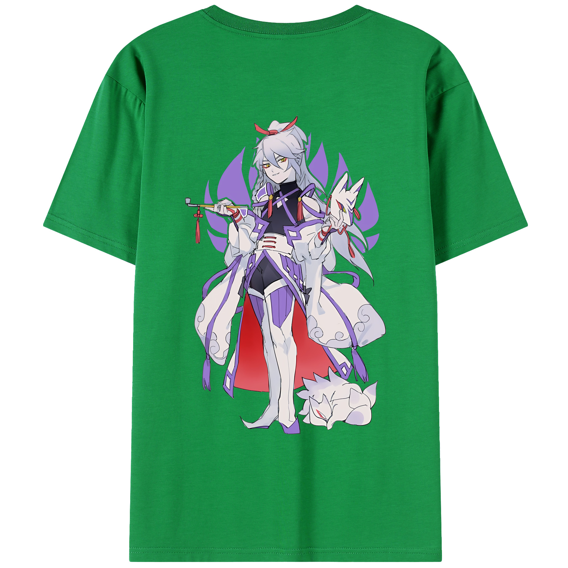 （画像用） 妖怪ウォッチ Yo-kai Watch 綿100％ メンズ半袖Tシャツ（バックプリント） 通気性