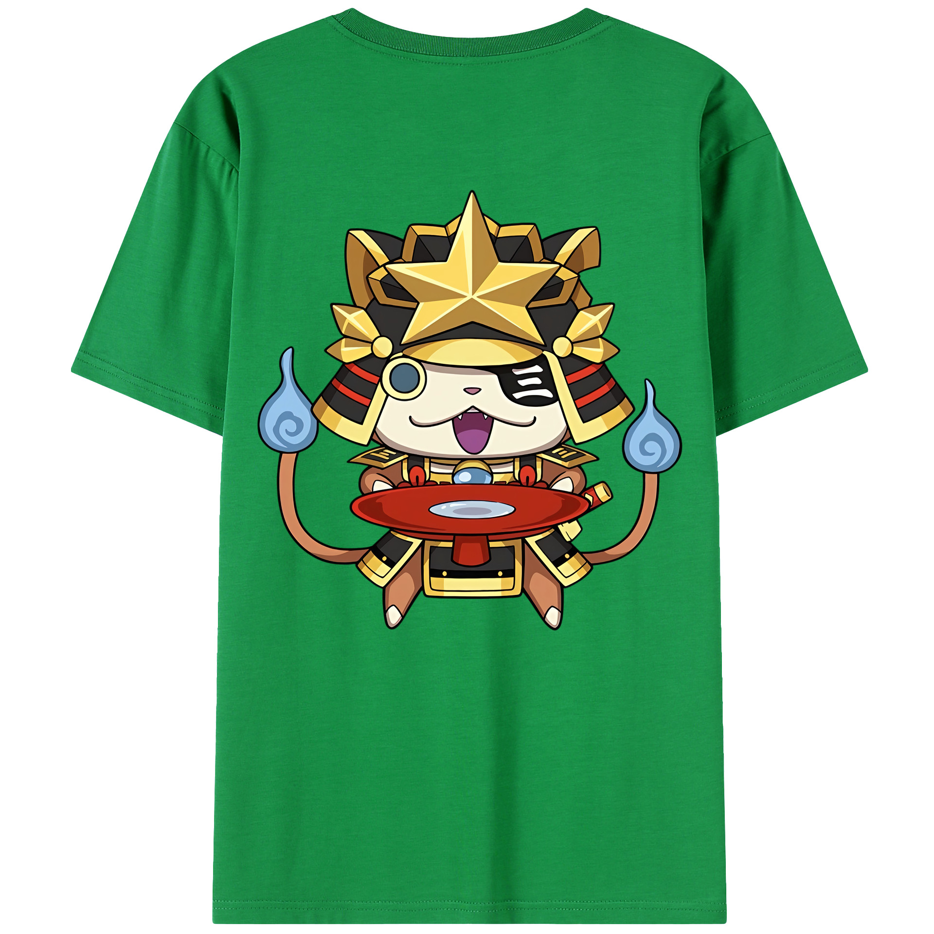 （画像用） 妖怪ウォッチ Yo-kai Watch 綿100％ メンズ半袖Tシャツ（バックプリント） 通気性