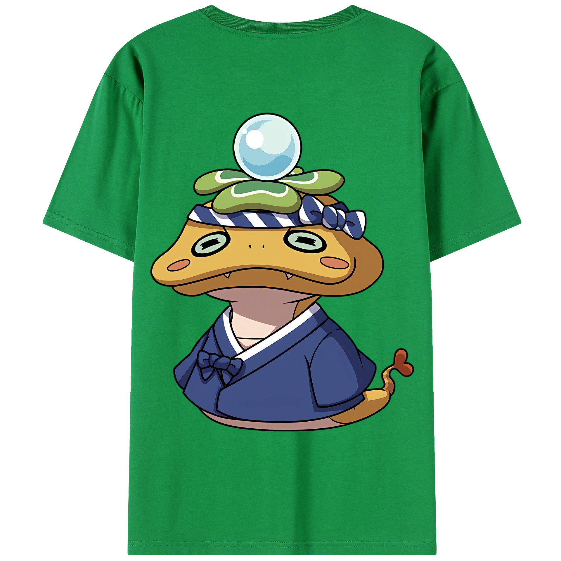 （画像用） 妖怪ウォッチ Yo-kai Watch 綿100％ メンズ半袖Tシャツ（バックプリント） 通気性