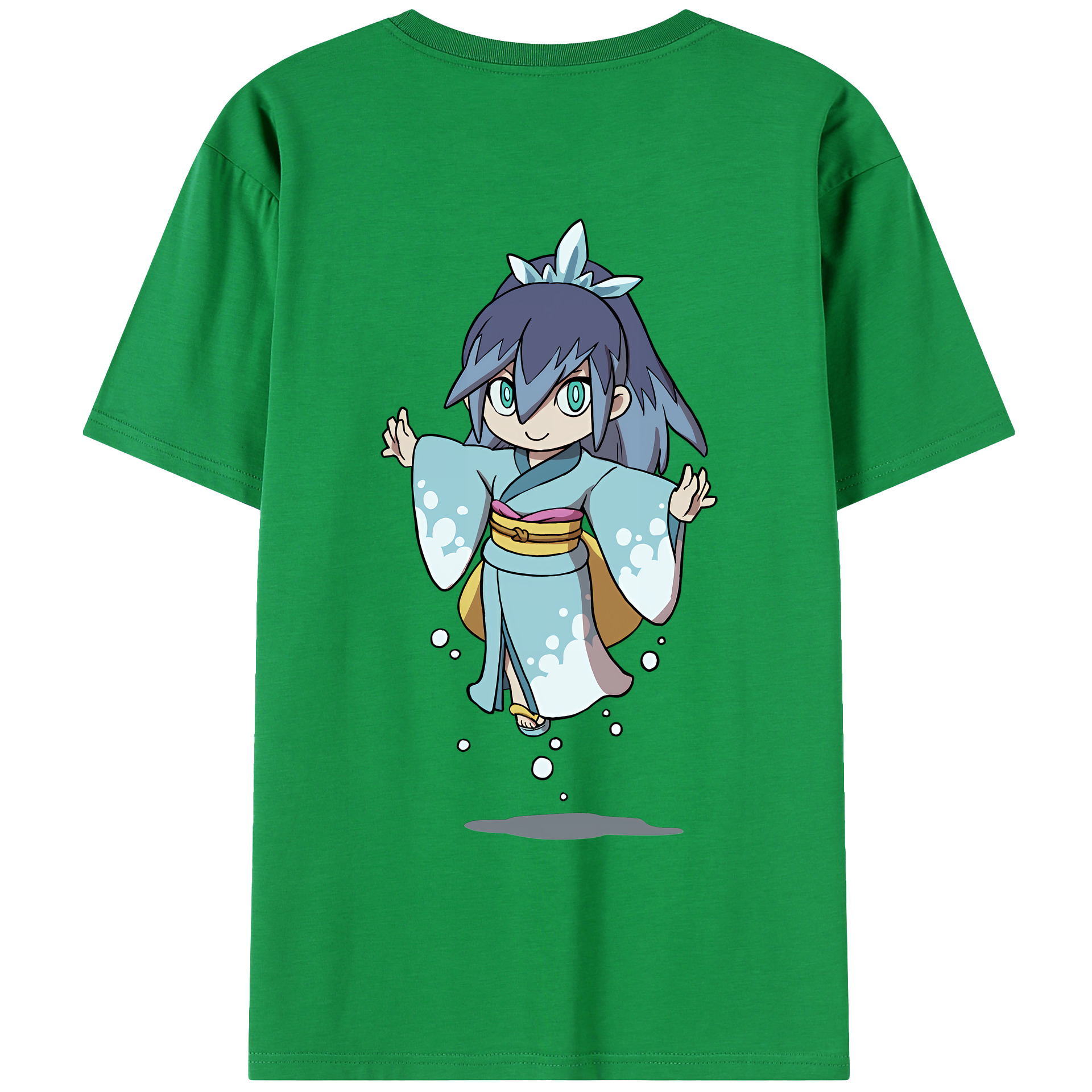 （画像用） 妖怪ウォッチ Yo-kai Watch 綿100％ メンズ半袖Tシャツ（バックプリント） 通気性