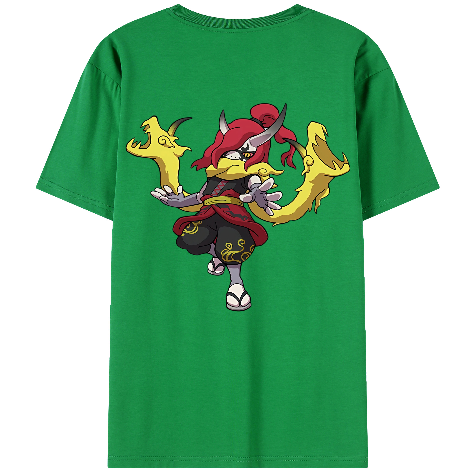 （画像用） 妖怪ウォッチ Yo-kai Watch 綿100％ メンズ半袖Tシャツ（バックプリント） 通気性