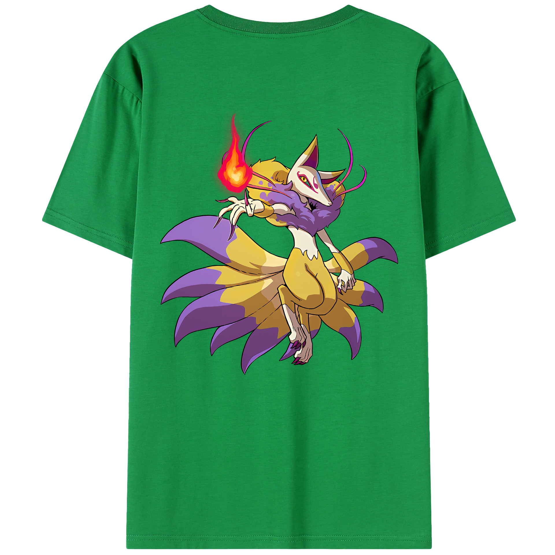 （画像用） 妖怪ウォッチ Yo-kai Watch 綿100％ メンズ半袖Tシャツ（バックプリント） 通気性