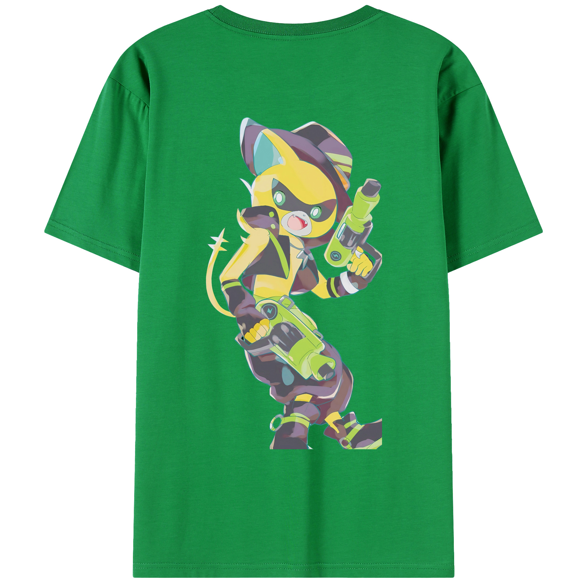 （画像用） 妖怪ウォッチ Yo-kai Watch 綿100％ メンズ半袖Tシャツ（バックプリント） 通気性