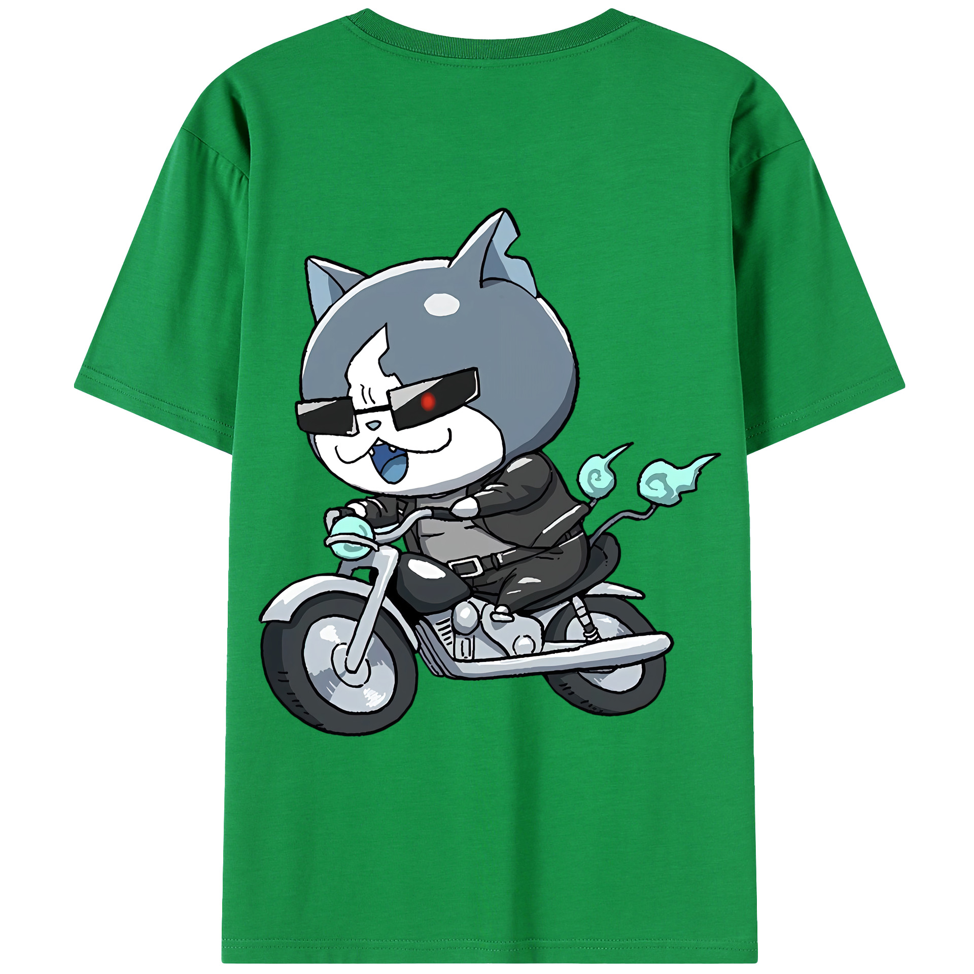 （画像用） 妖怪ウォッチ Yo-kai Watch 綿100％ メンズ半袖Tシャツ（バックプリント） 通気性