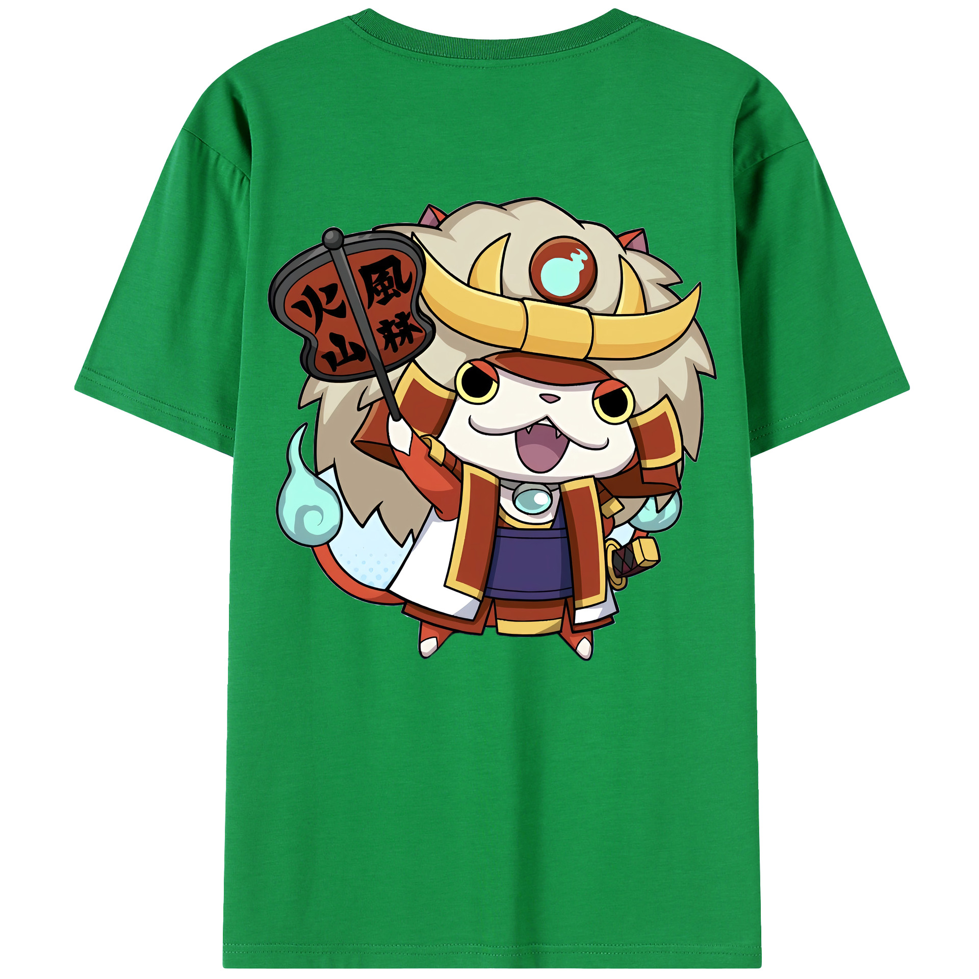 （画像用） 妖怪ウォッチ Yo-kai Watch 綿100％ メンズ半袖Tシャツ（バックプリント） 通気性