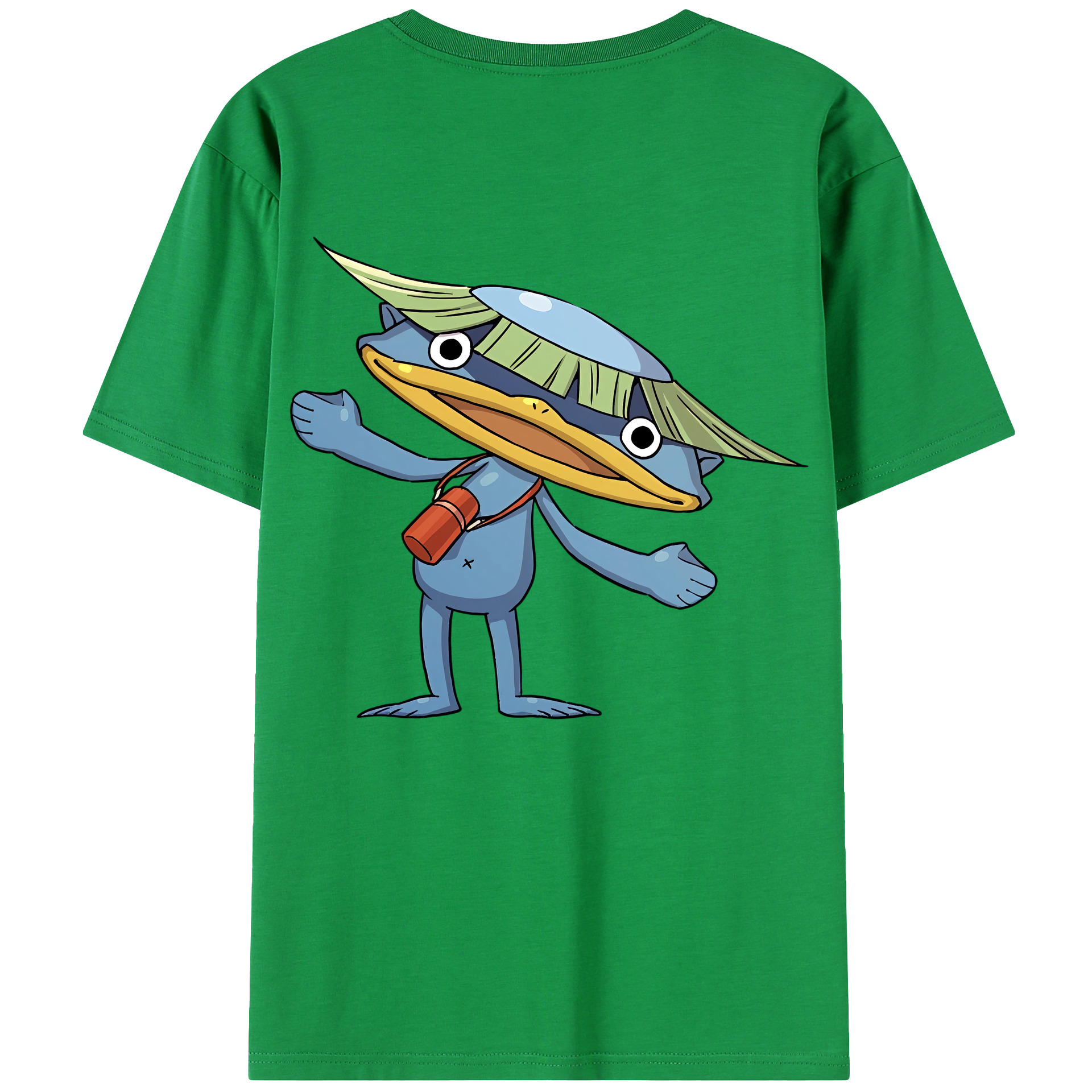（画像用） 妖怪ウォッチ Yo-kai Watch 綿100％ メンズ半袖Tシャツ（バックプリント） 通気性