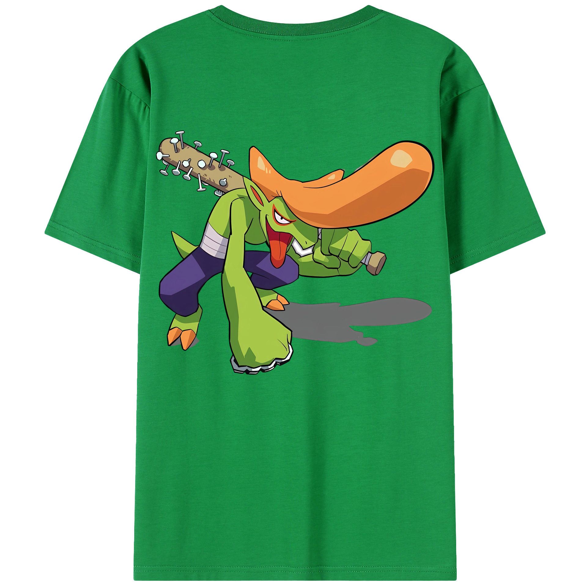 （画像用） 妖怪ウォッチ Yo-kai Watch 綿100％ メンズ半袖Tシャツ（バックプリント） 通気性