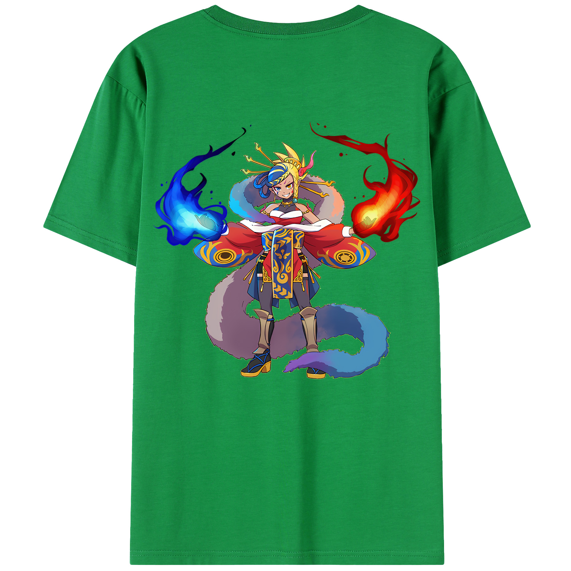 （画像用） 妖怪ウォッチ Yo-kai Watch 綿100％ メンズ半袖Tシャツ（バックプリント） 通気性