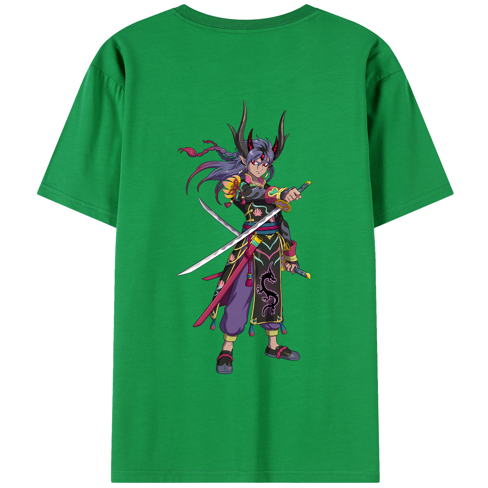 （画像用） 妖怪ウォッチ Yo-kai Watch 綿100％ メンズ半袖Tシャツ（バックプリント） 通気性