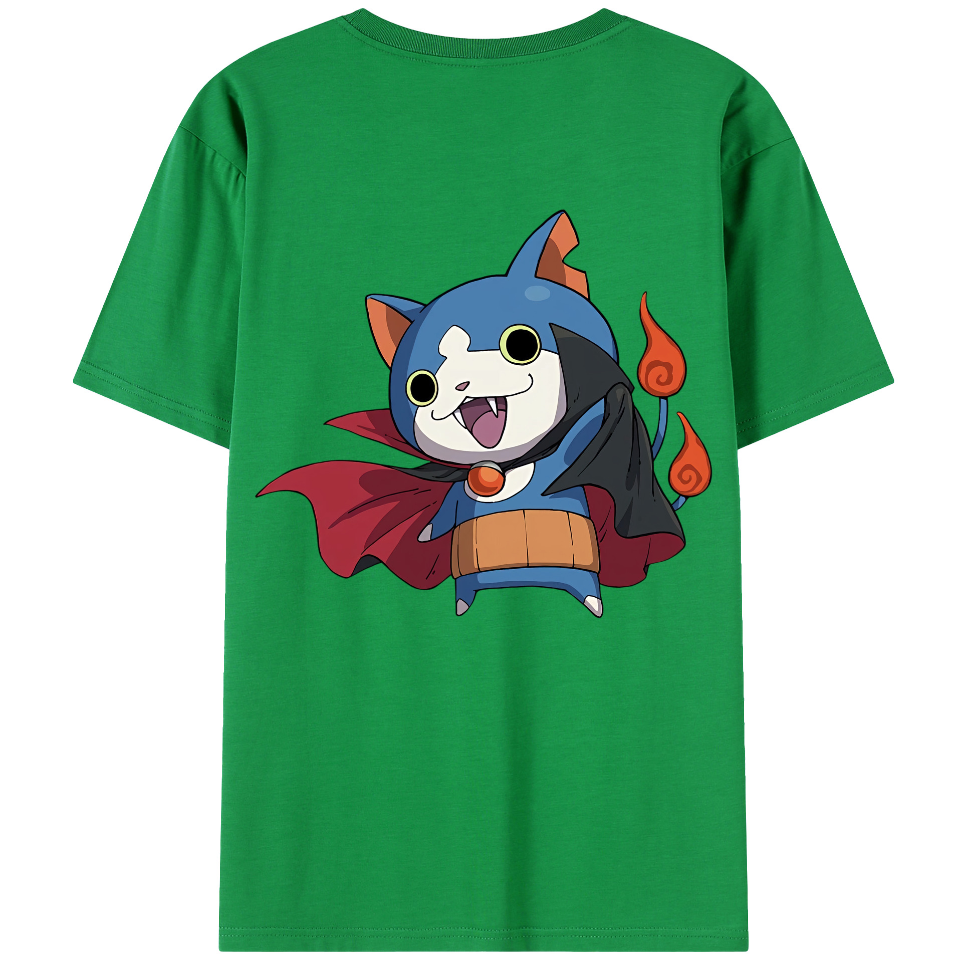 （画像用） 妖怪ウォッチ Yo-kai Watch 綿100％ メンズ半袖Tシャツ（バックプリント） 通気性