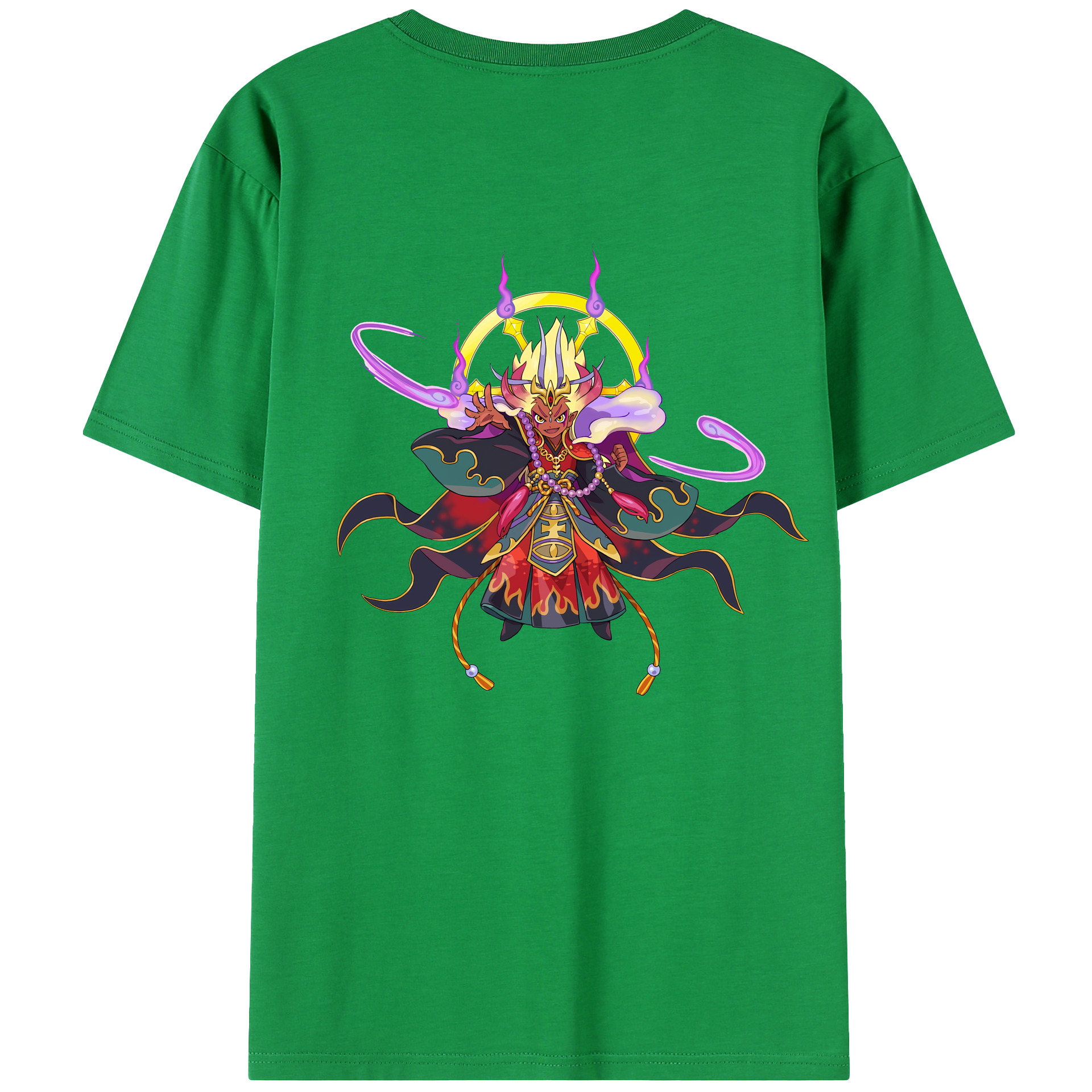 （画像用） 妖怪ウォッチ Yo-kai Watch 綿100％ メンズ半袖Tシャツ（バックプリント） 通気性