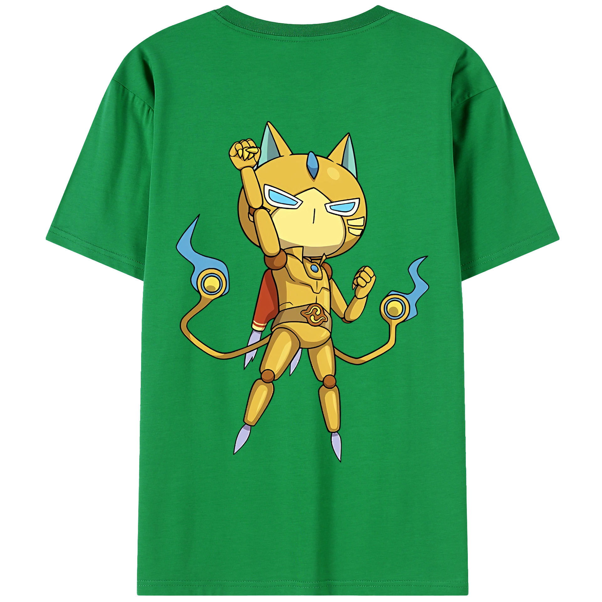 （画像用） 妖怪ウォッチ Yo-kai Watch 綿100％ メンズ半袖Tシャツ（バックプリント） 通気性