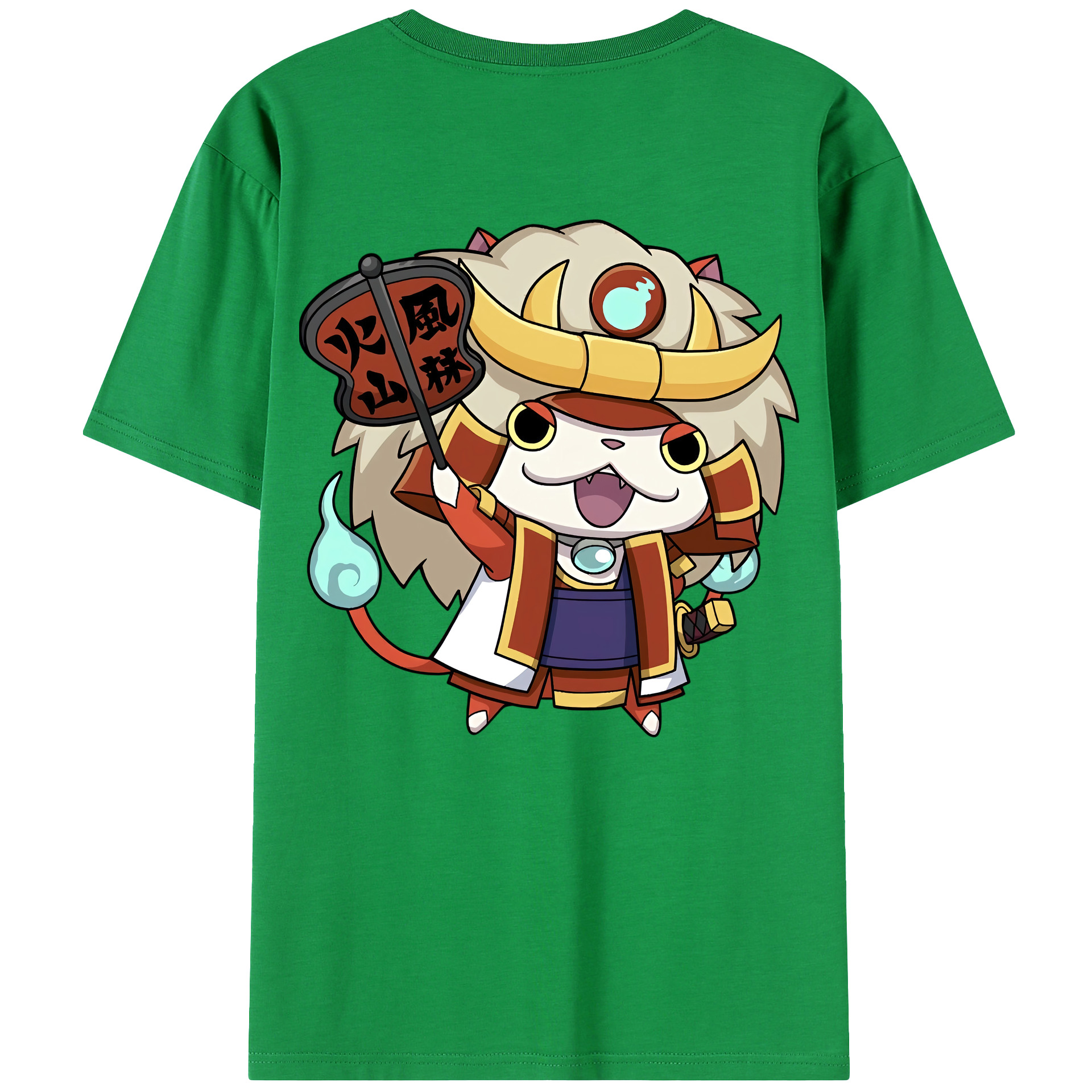 （画像用） 妖怪ウォッチ Yo-kai Watch 綿100％ メンズ半袖Tシャツ（バックプリント） 通気性