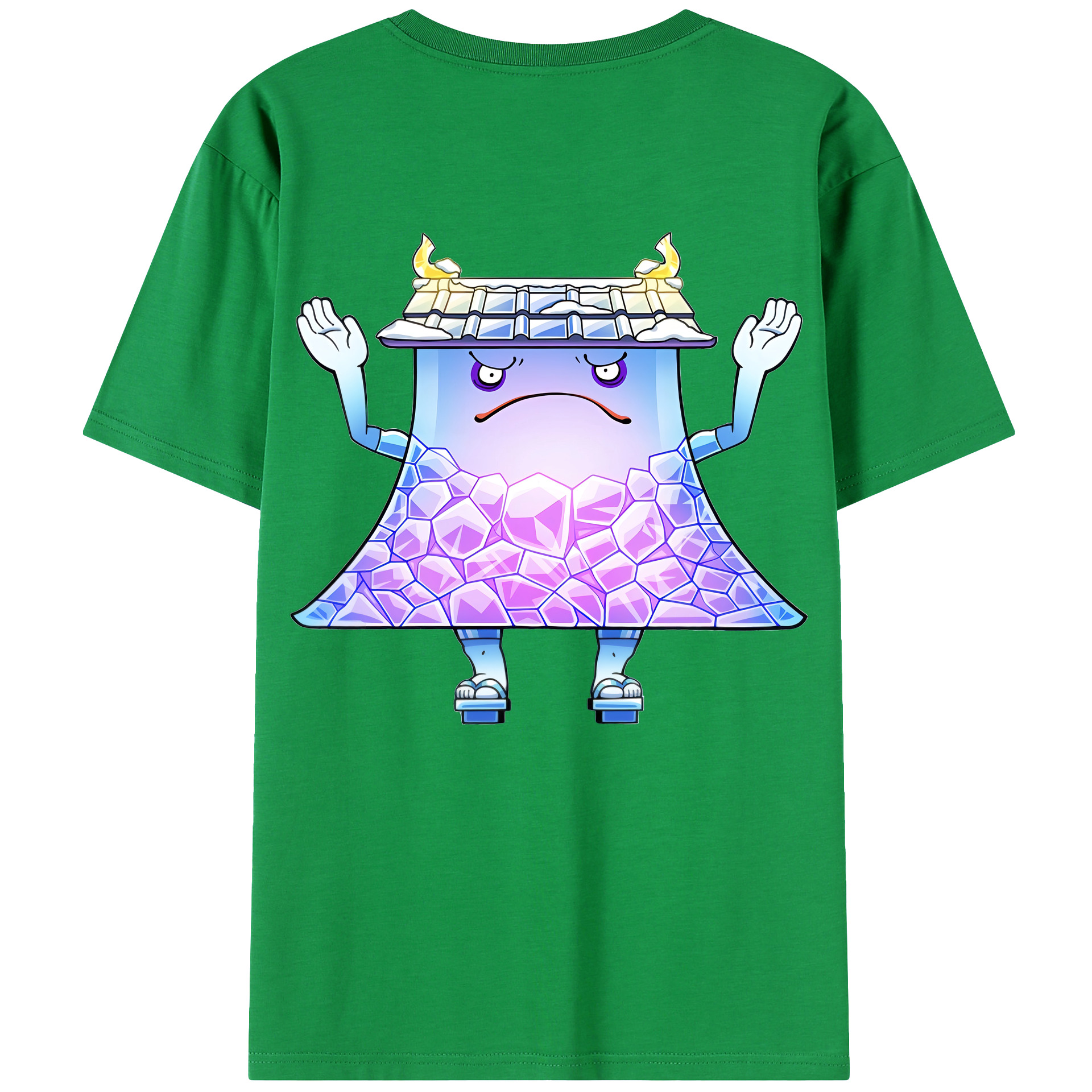 （画像用） 妖怪ウォッチ Yo-kai Watch 綿100％ メンズ半袖Tシャツ（バックプリント） 通気性