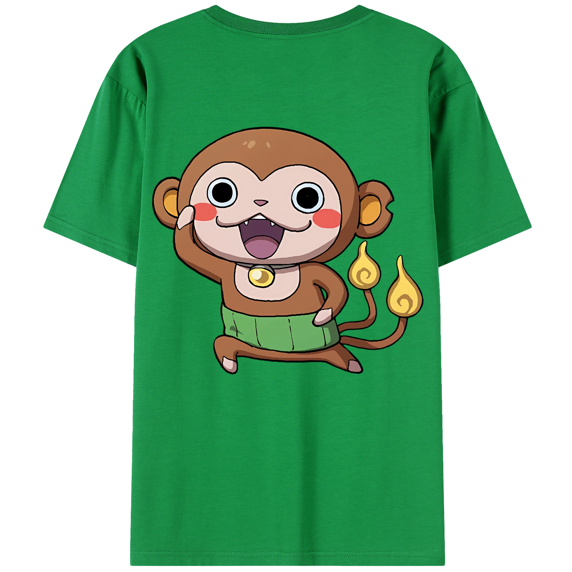 （画像用） 妖怪ウォッチ Yo-kai Watch 綿100％ メンズ半袖Tシャツ（バックプリント） 通気性