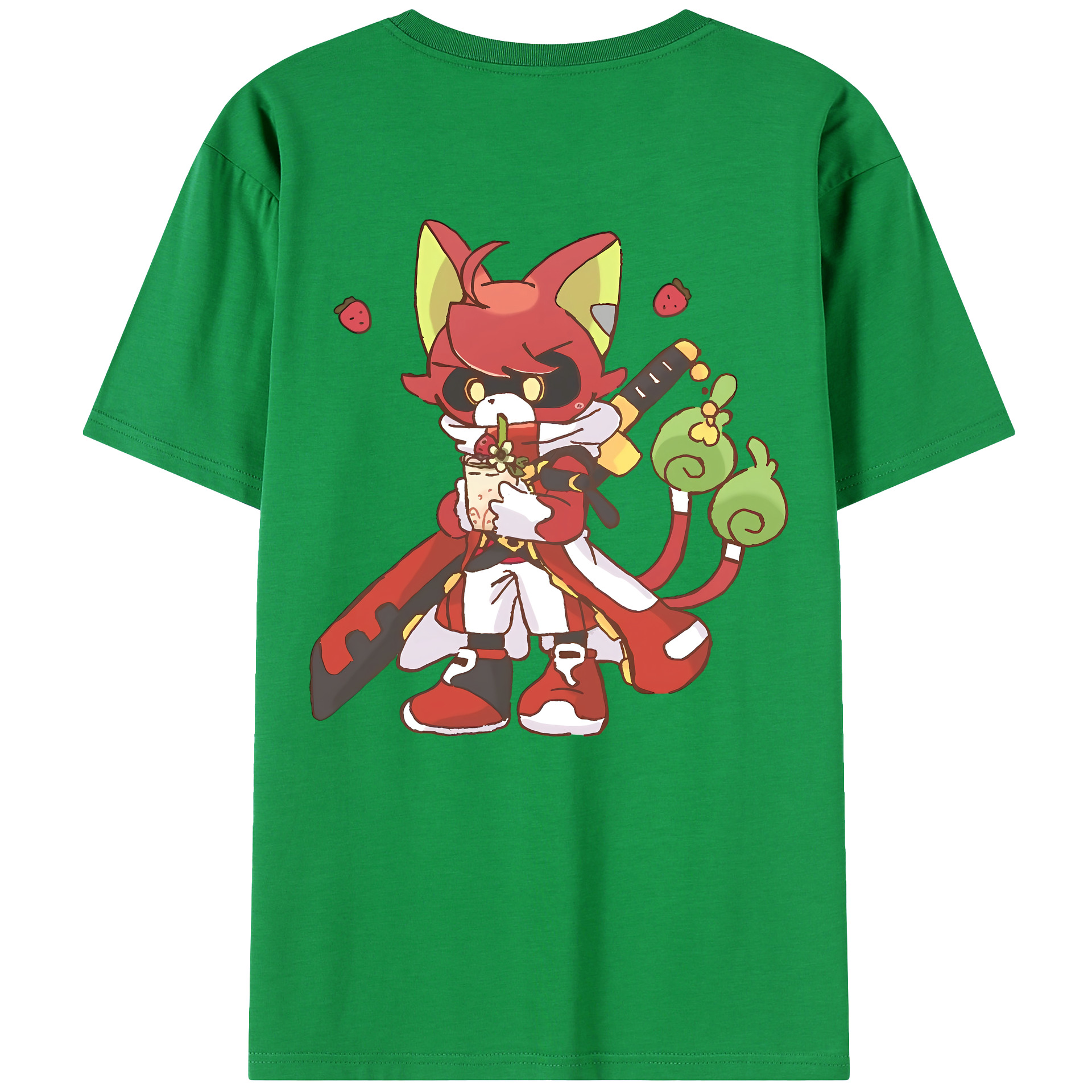 （画像用） 妖怪ウォッチ Yo-kai Watch 綿100％ メンズ半袖Tシャツ（バックプリント） 通気性