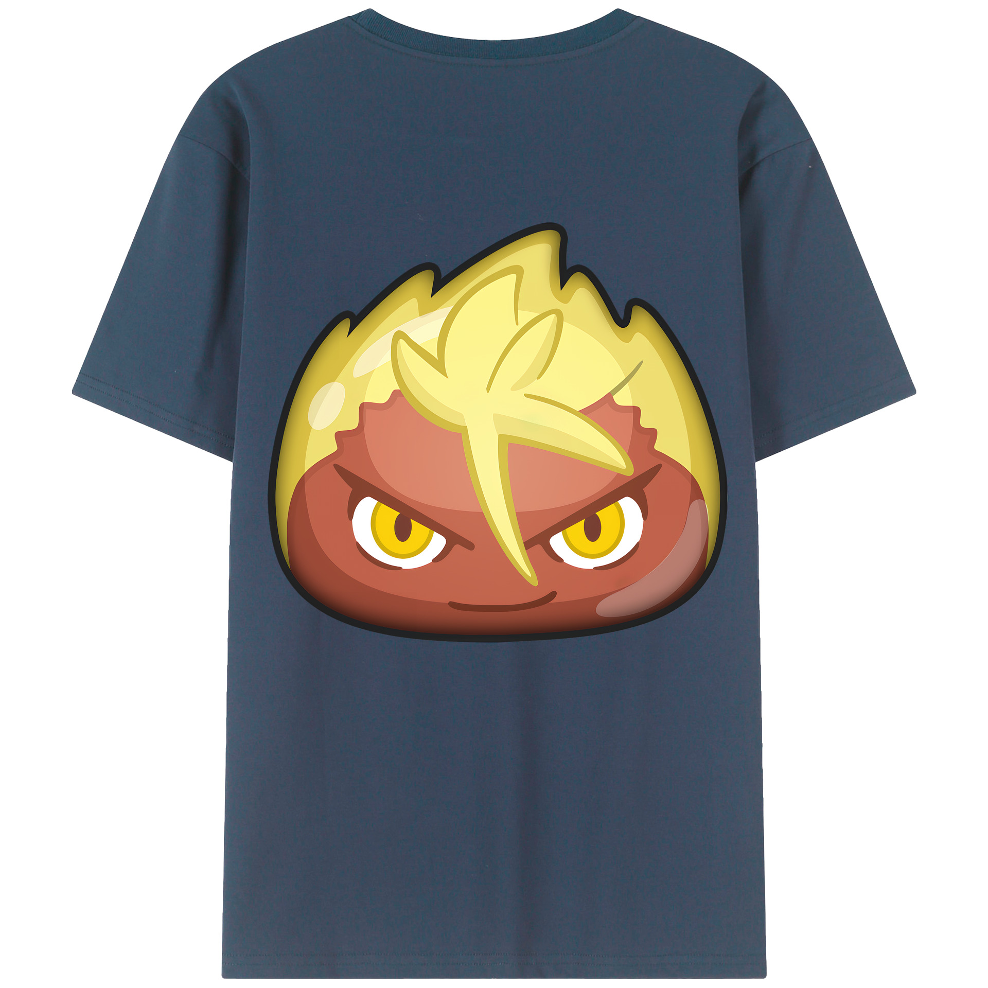 （画像用） 妖怪ウォッチ Yo-kai Watch 綿100％ メンズ半袖Tシャツ（バックプリント） 通気性
