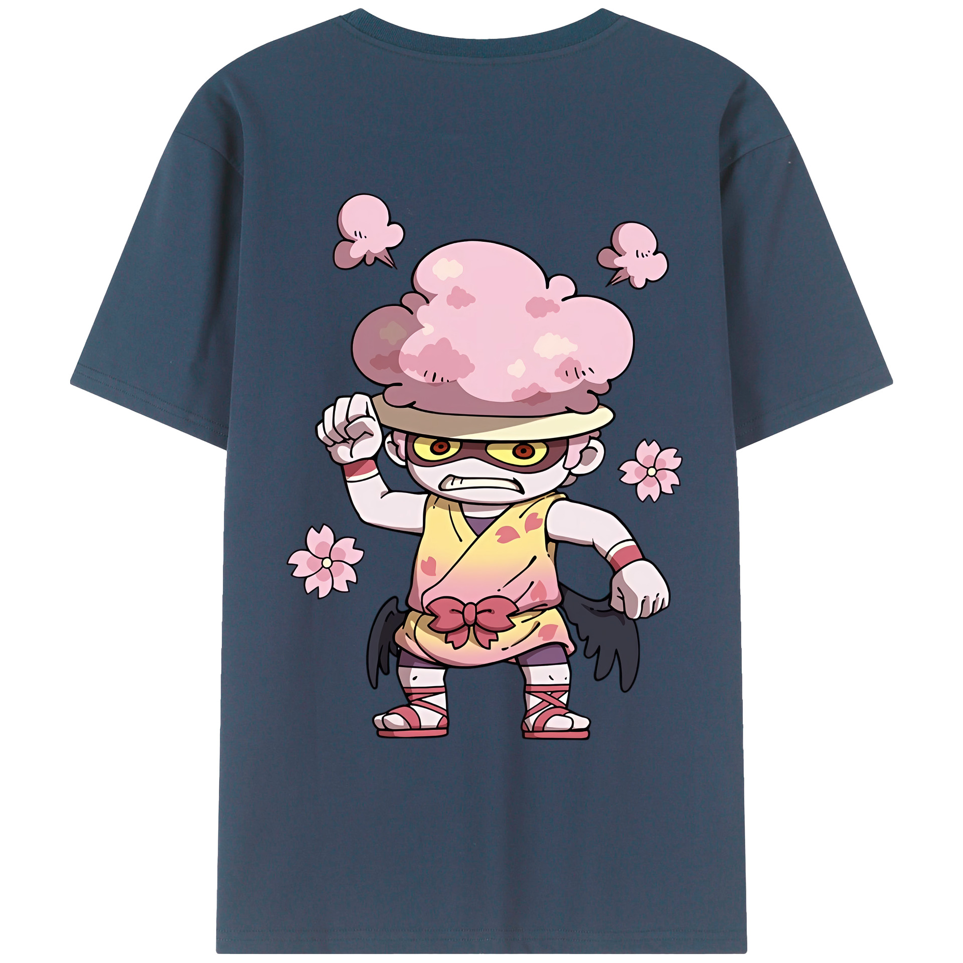 （画像用） 妖怪ウォッチ Yo-kai Watch 綿100％ メンズ半袖Tシャツ（バックプリント） 通気性