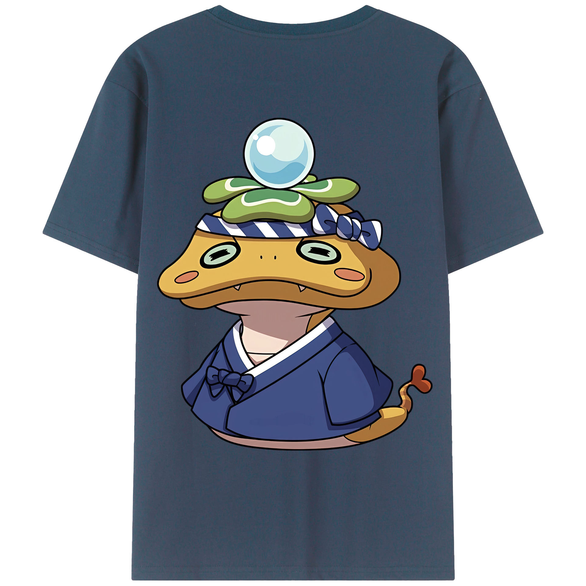 （画像用） 妖怪ウォッチ Yo-kai Watch 綿100％ メンズ半袖Tシャツ（バックプリント） 通気性