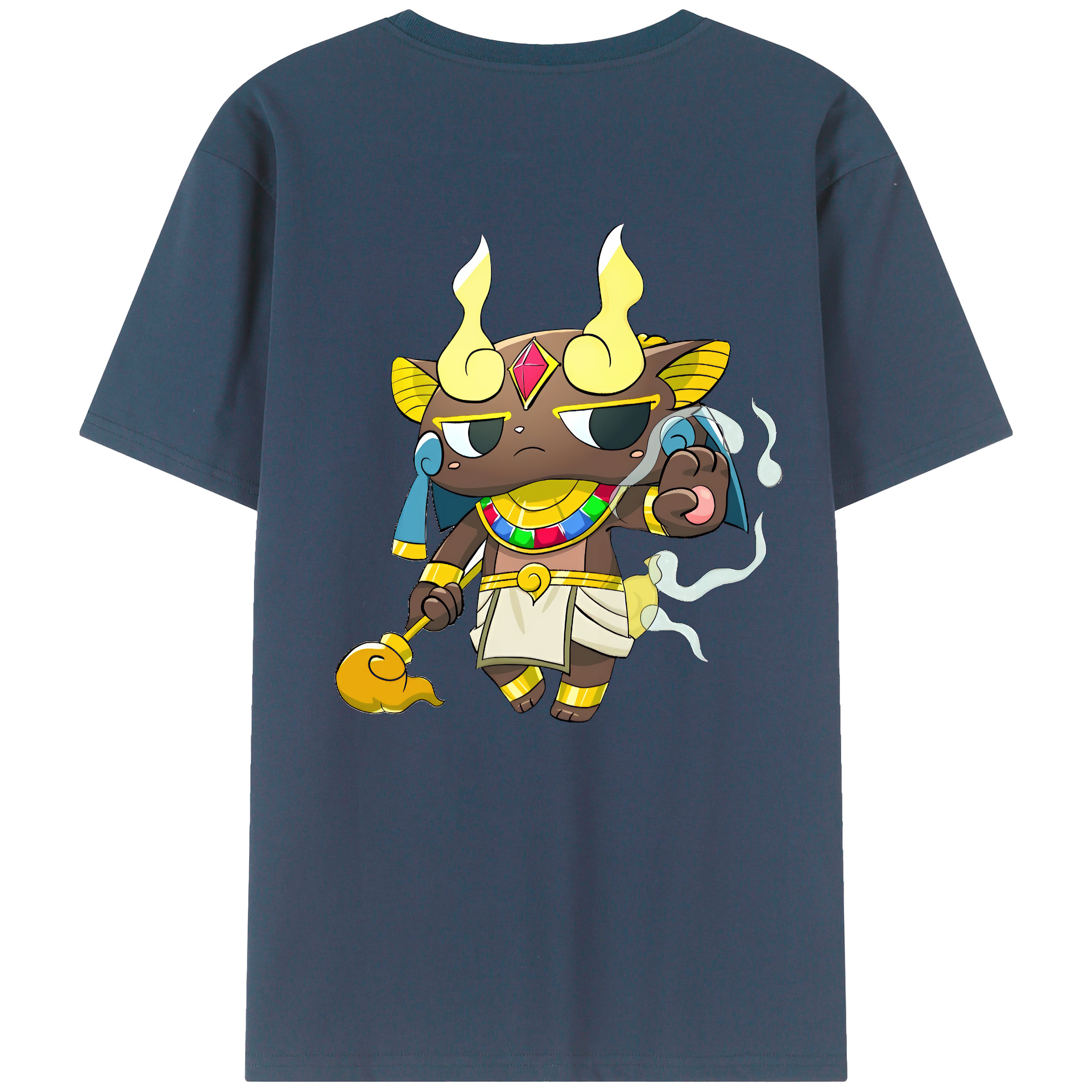 （画像用） 妖怪ウォッチ Yo-kai Watch 綿100％ メンズ半袖Tシャツ（バックプリント） 通気性