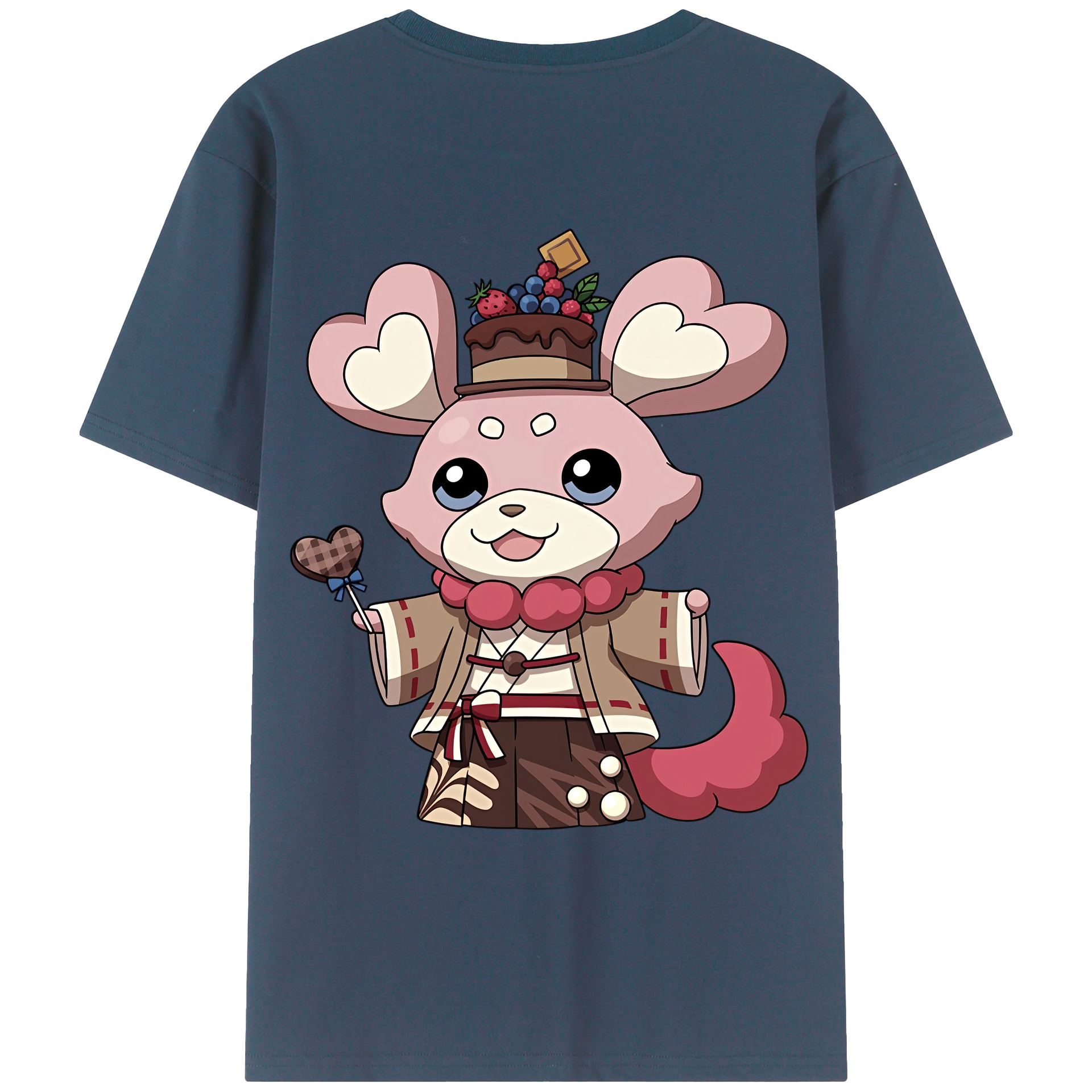 （画像用） 妖怪ウォッチ Yo-kai Watch 綿100％ メンズ半袖Tシャツ（バックプリント） 通気性