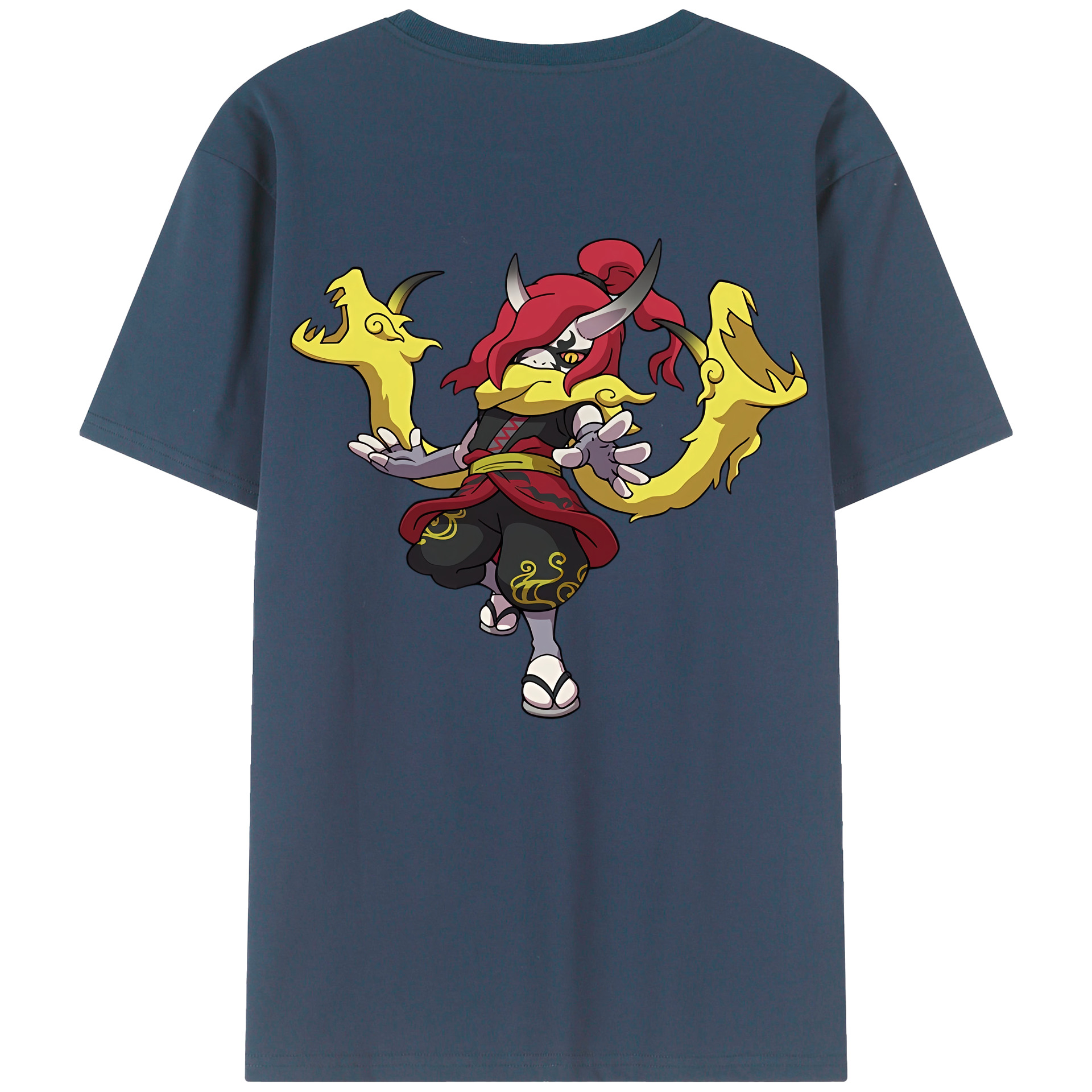 （画像用） 妖怪ウォッチ Yo-kai Watch 綿100％ メンズ半袖Tシャツ（バックプリント） 通気性